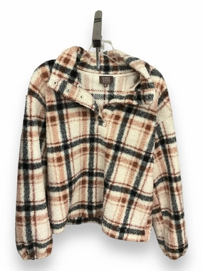 Heavy Silk Top Long Sleeve By Clothes Mentor In Plaid Pattern, Size: S