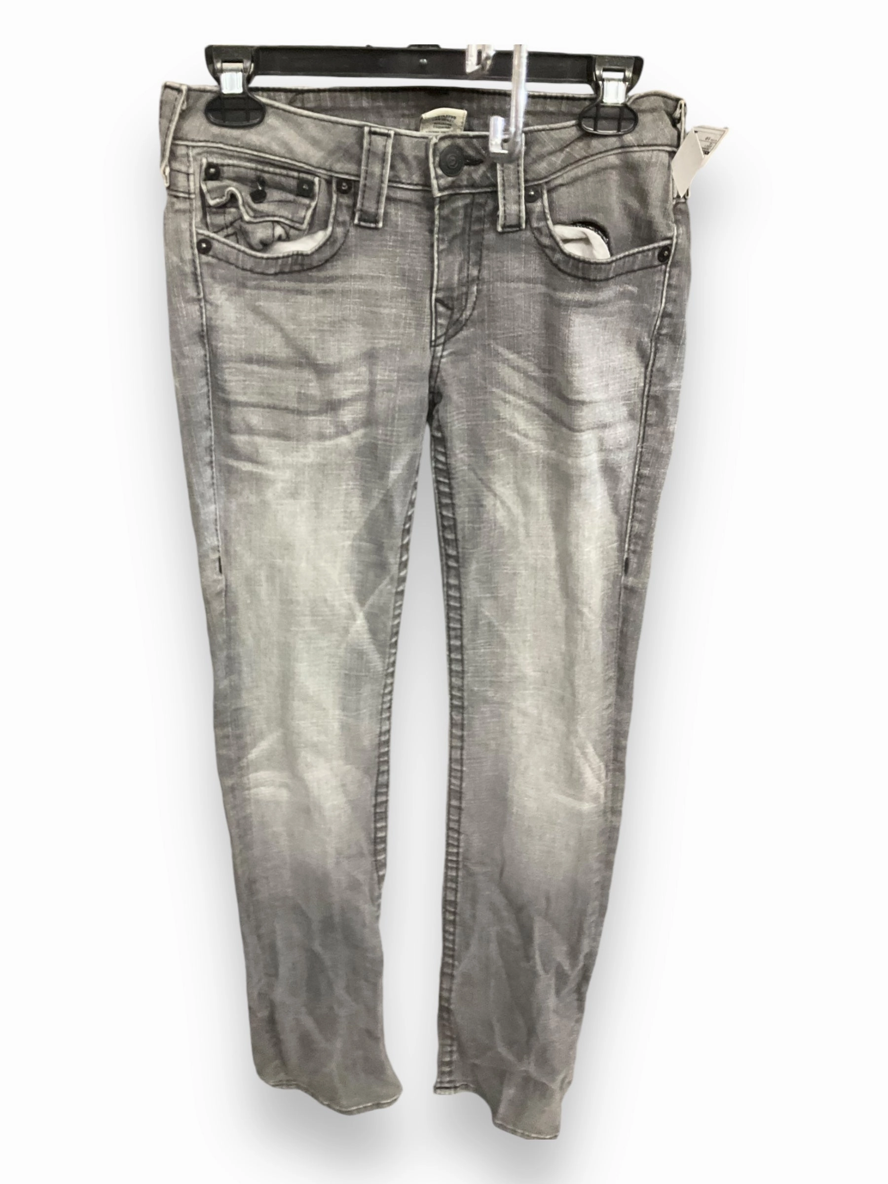 Jeans Boot Cut By True Religion In Grey, Size: 10 FlexibleFit