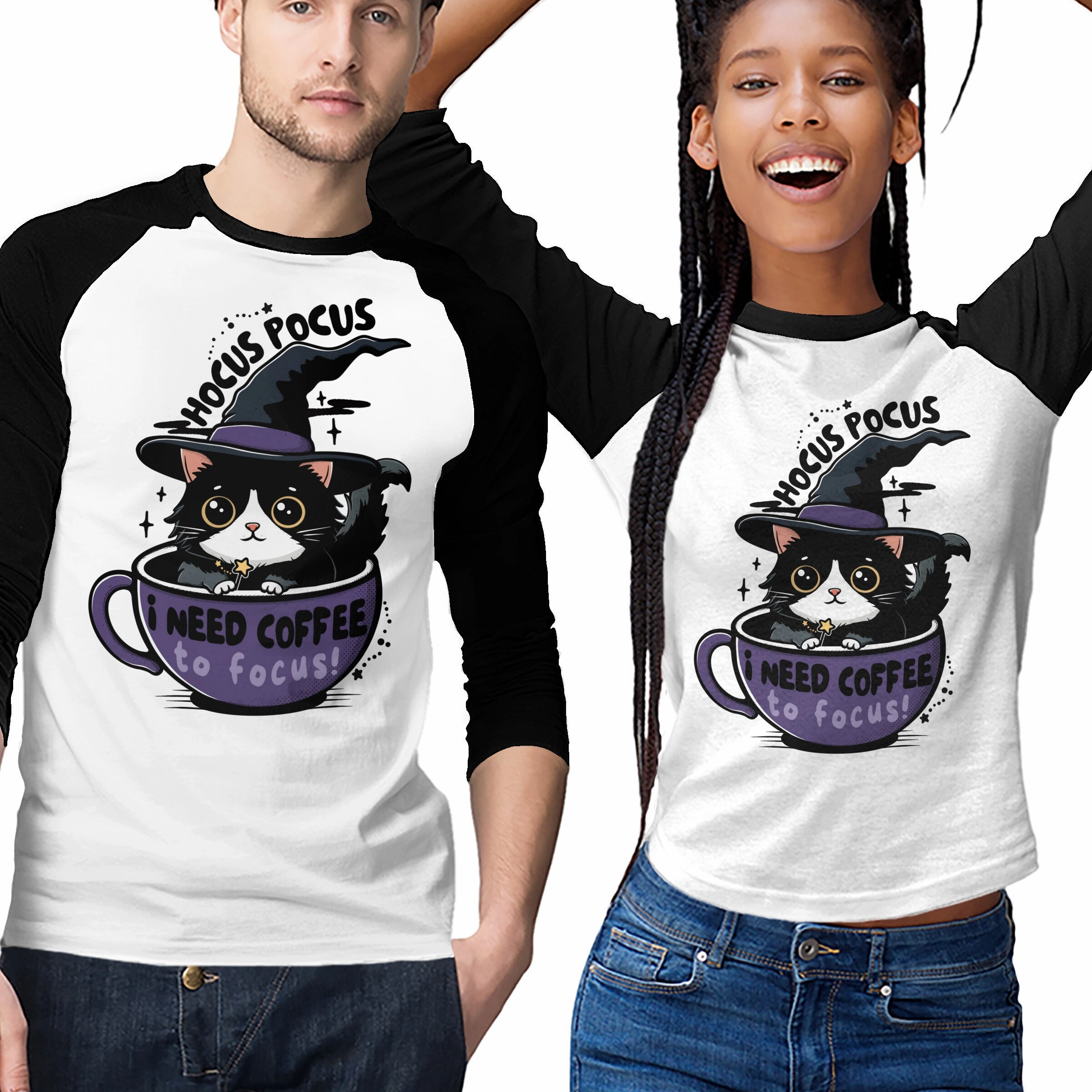 I Need Coffee To Focus Stretch Design