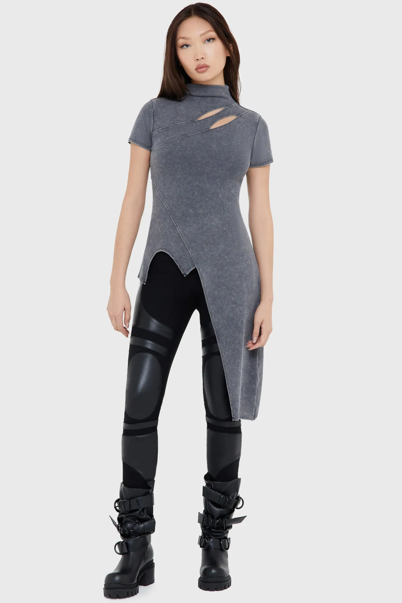 Loose Sweater Quick Access Zipper Infinity's Lament Top