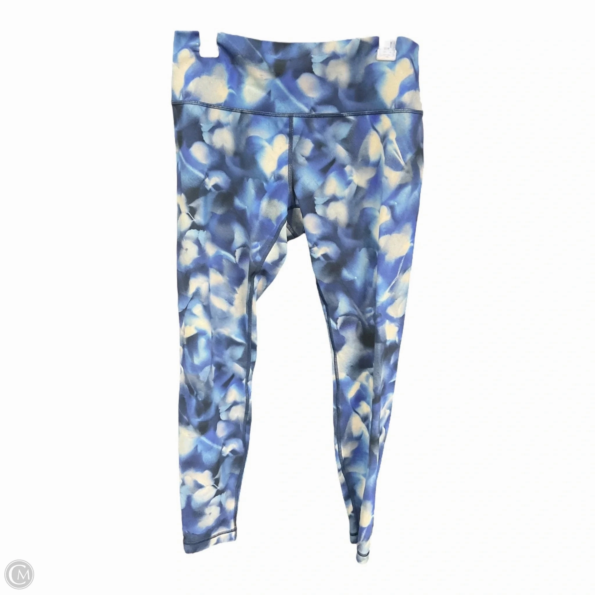 Athletic Leggings Capris By Lululemon In Blue, Size: 12 OdorControl Technology Organza Fit