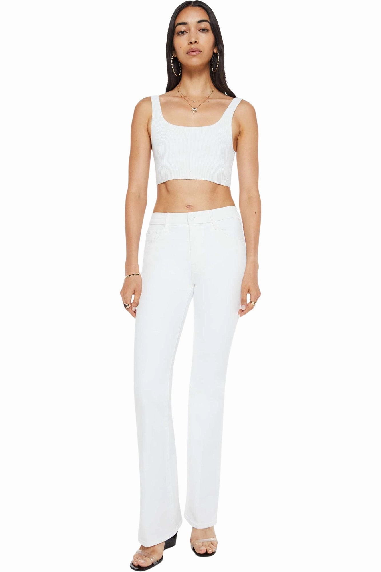 Neutral Daily Wear Adult Fashion MOTHER Denim Weekender in Totally Innocent