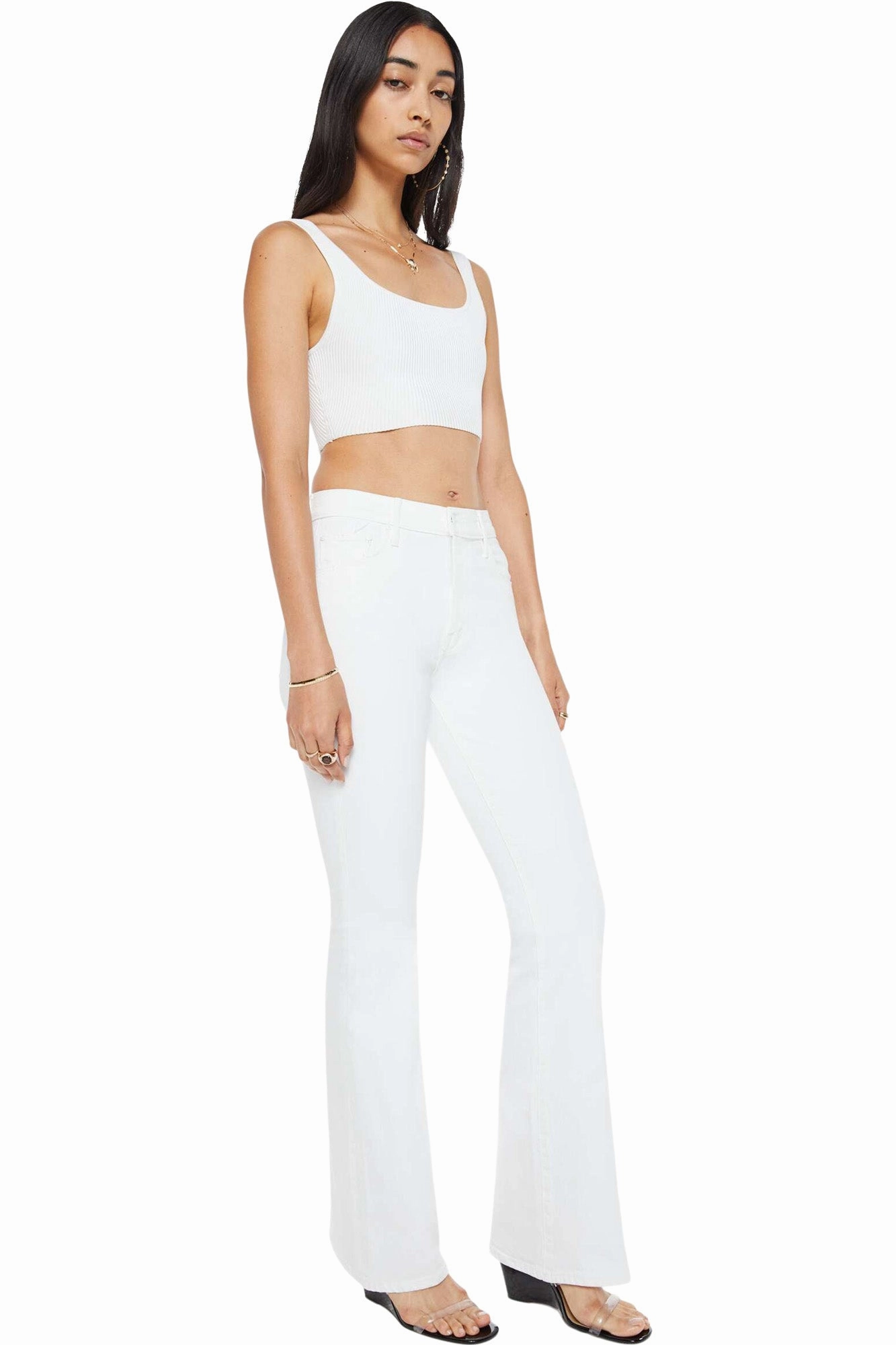 Cool And Simple Smooth Creative Look Adult Fashion MOTHER Denim Weekender in Totally Innocent