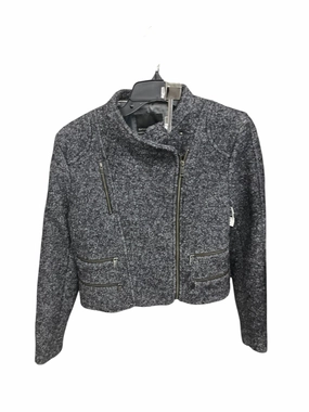 LightweightWeave Jacket Moto By Banana Republic In Grey, Size: 2
