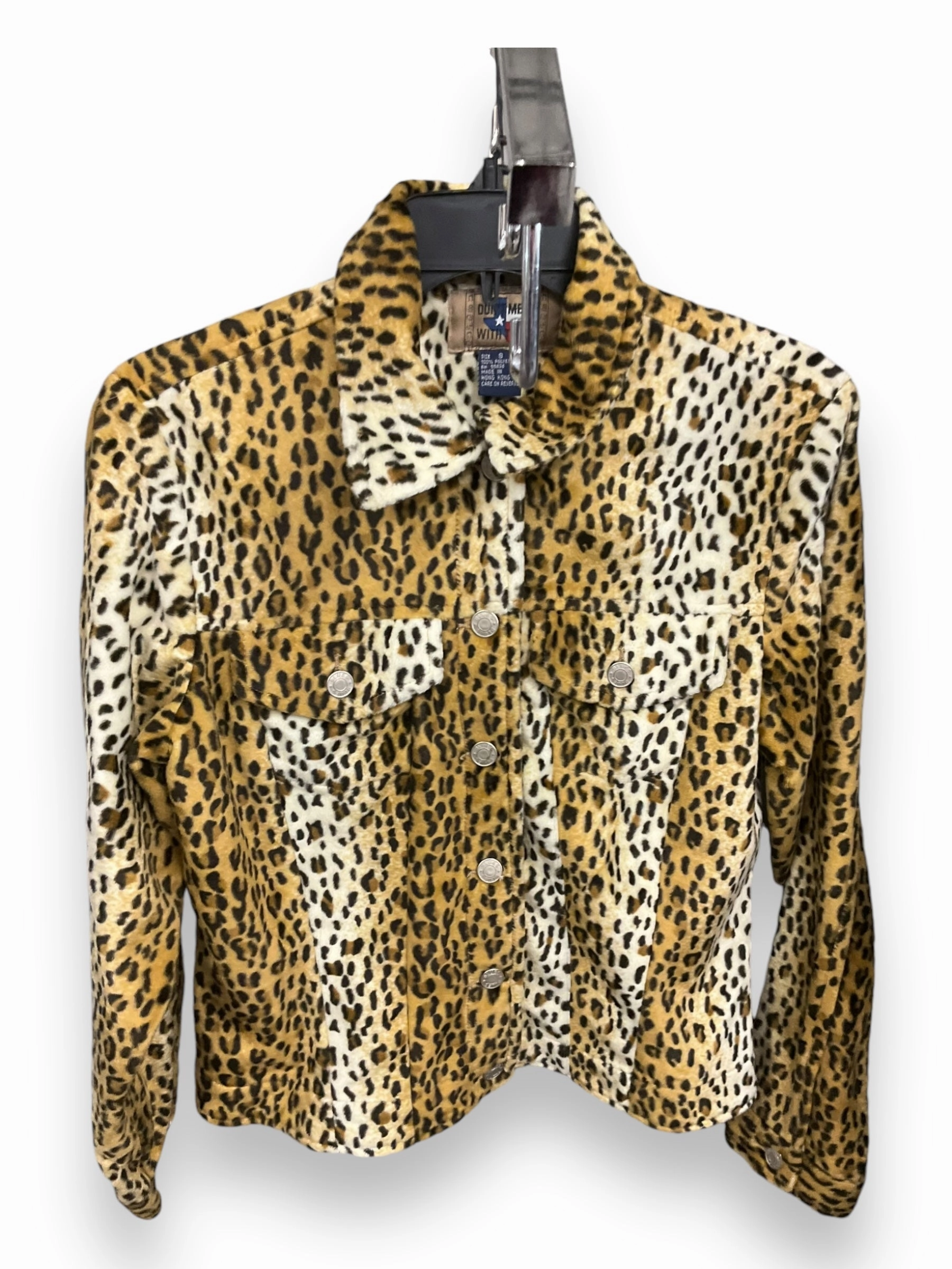 Jacket Shirt By Clothes Mentor In Animal Print, Size: S Leader Fit