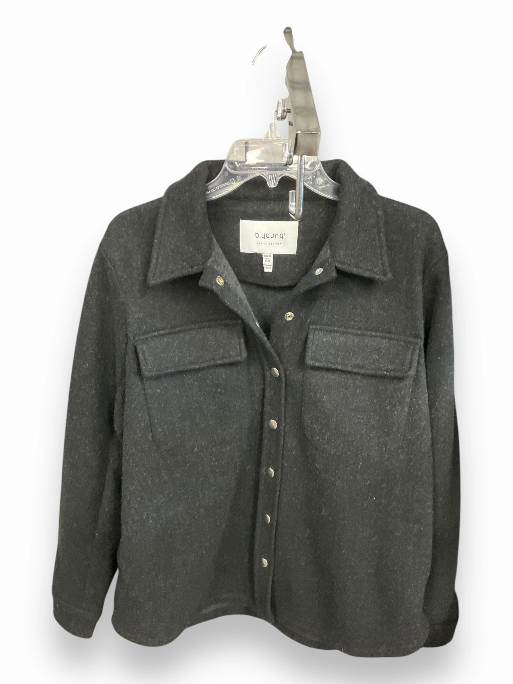 Jacket Shirt By Clothes Mentor In Black, Size: 10 fashionable blazer