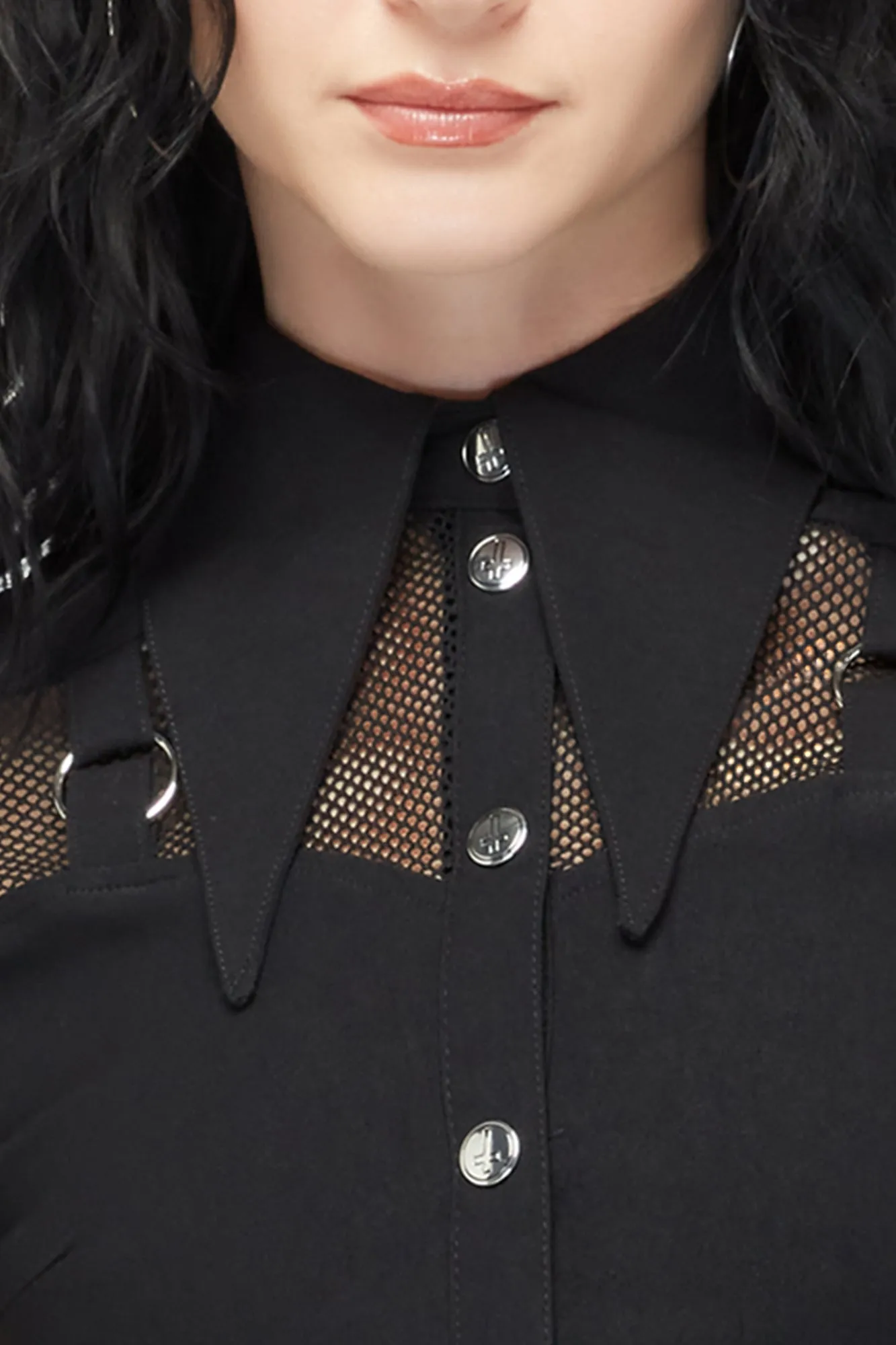 Tailored Silhouette Jovana Collar & Ring Dress