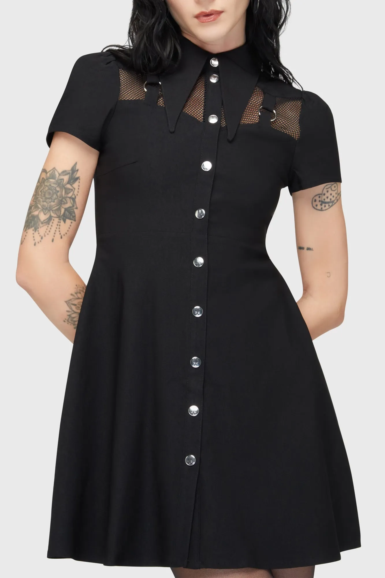 SoftInteriorLining Easy Wear Jovana Collar & Ring Dress