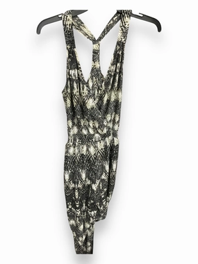 OrganicCotton BiasCut Trims Jumpsuit By Charlie Jade In Snakeskin Print, Size: S