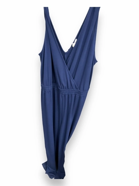 Jumpsuit By Clothes Mentor In Navy, Size: Xxl Classic Shirt