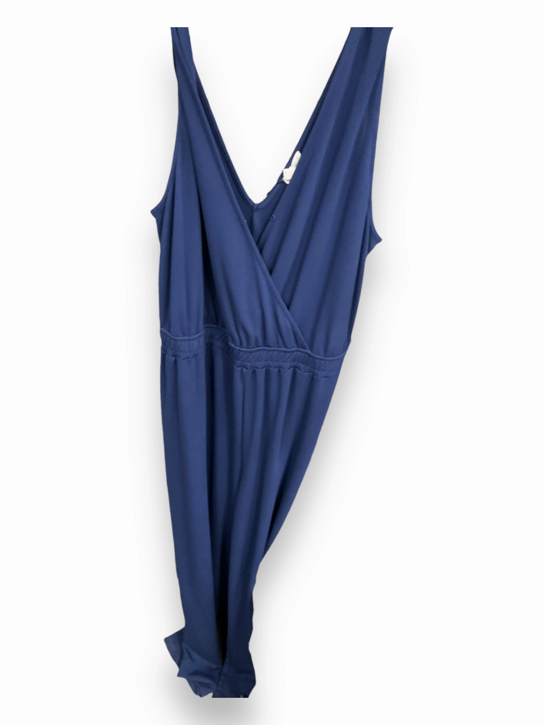 Jumpsuit By Clothes Mentor In Navy, Size: Xxl Classic Shirt