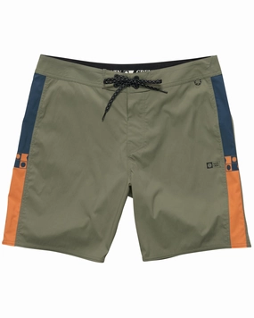 Channel Apex  Boardshort - Dark Olive Cross Back Support Holiday Fun