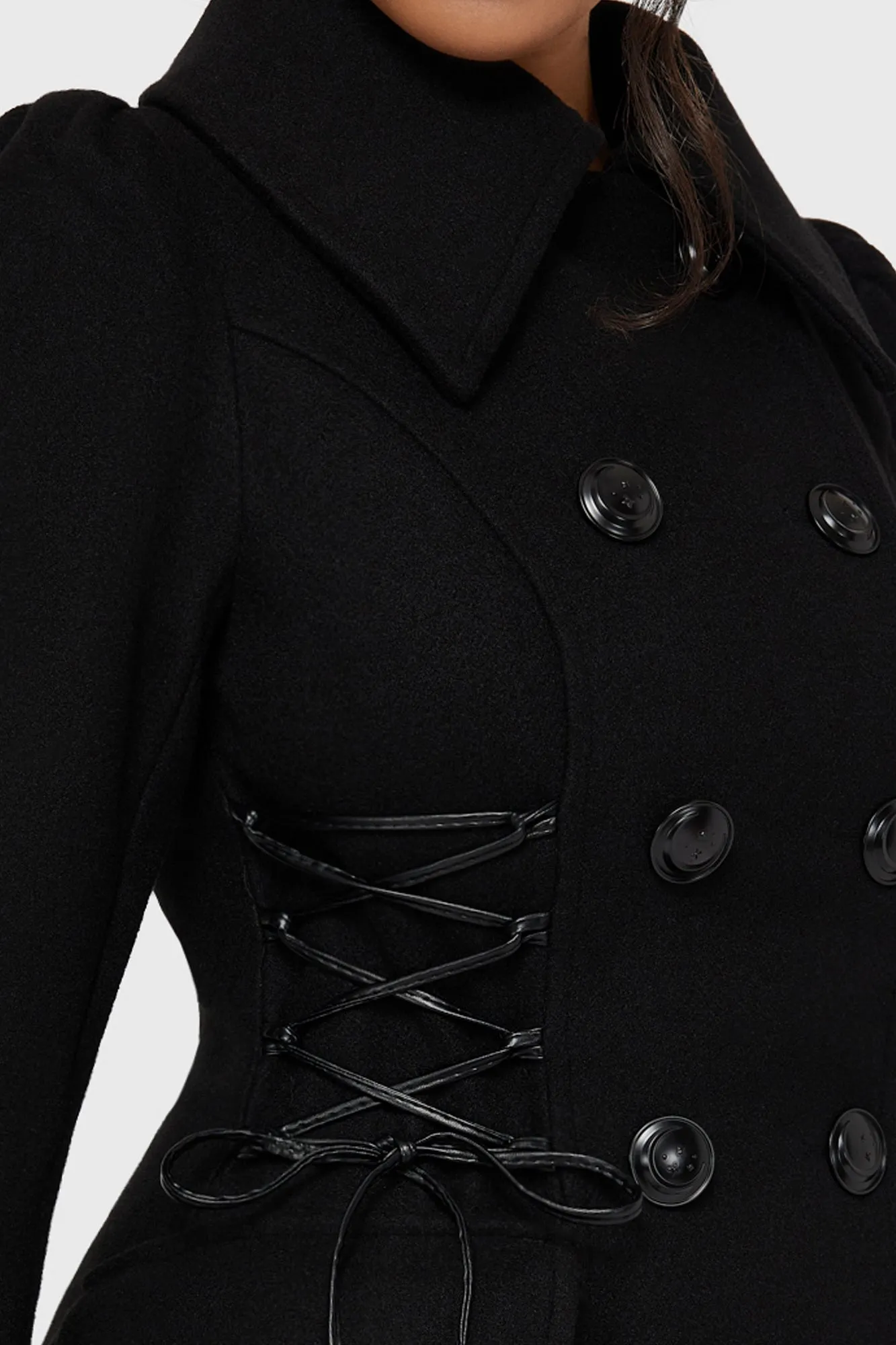 Woeful Coat WrinkleFree Structure Soft Material