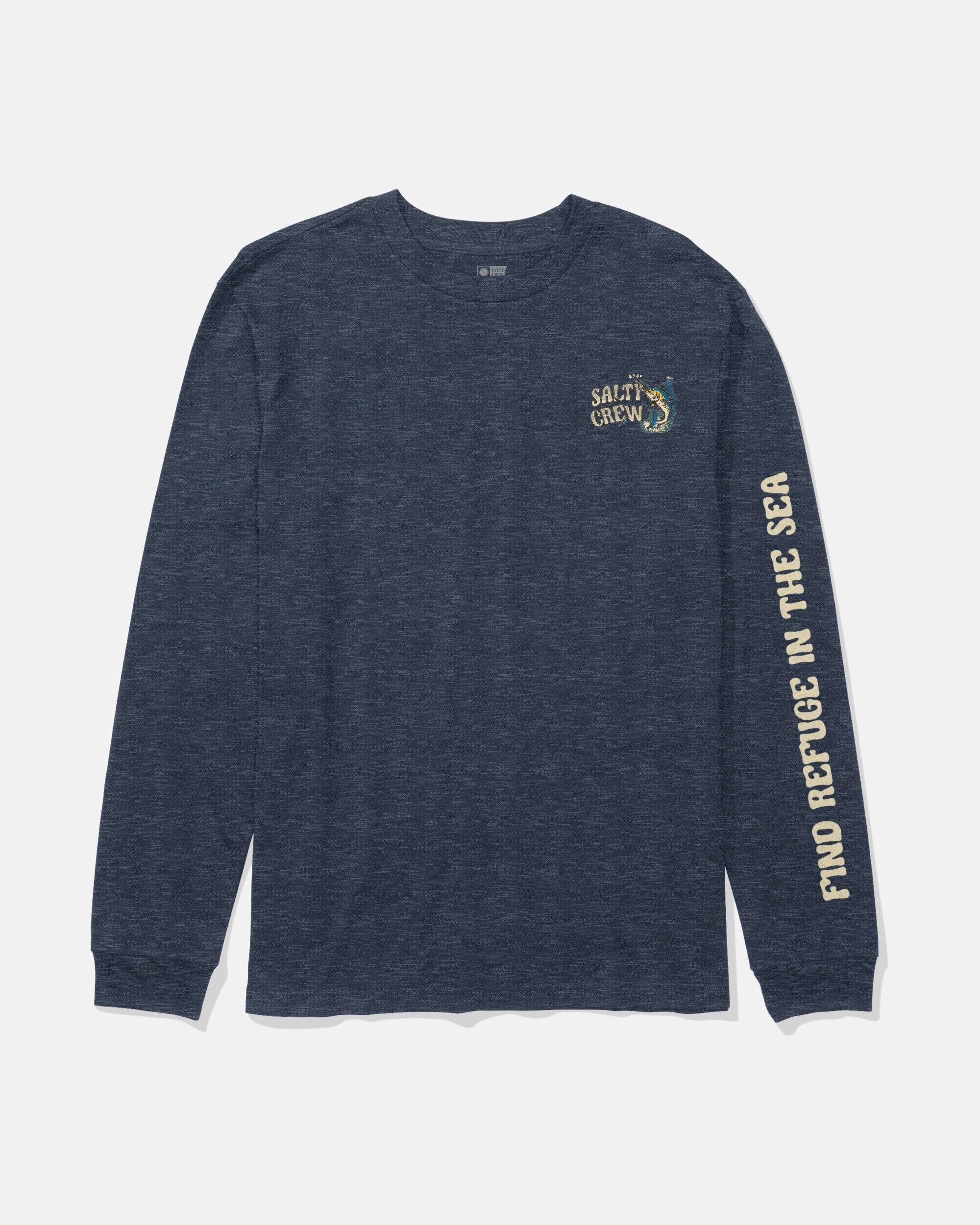 Writer Big Bill Ls Tee Kids - Navy Heather