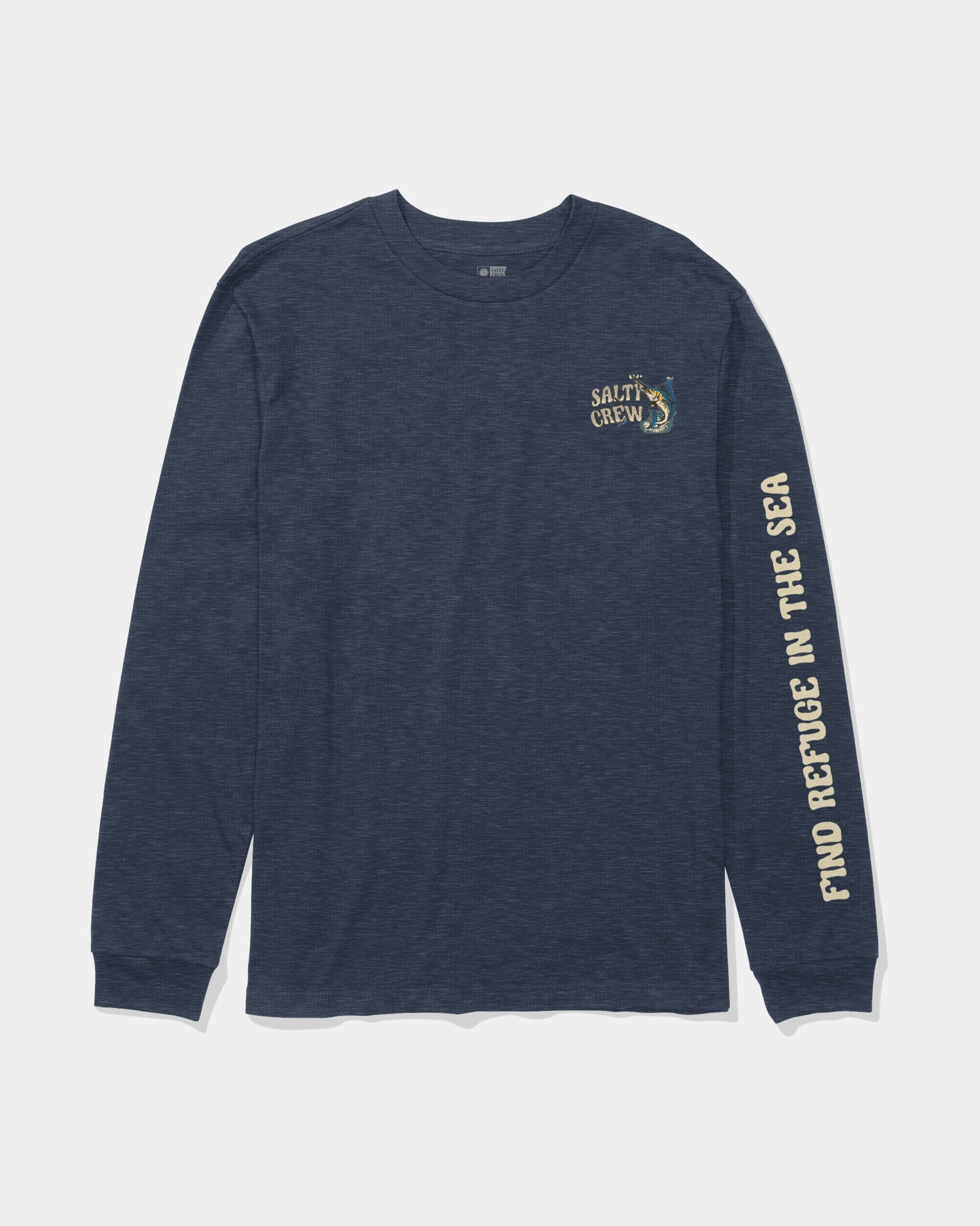 Terrace Big Bill Ls Tee Kids - Navy Heather