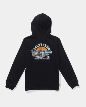 Lifted  Fleece Kids - Black Taped Shoulder Seams City Smart