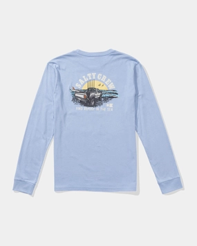 Lifted  Ls Tee Kids - Marine Blue Leather