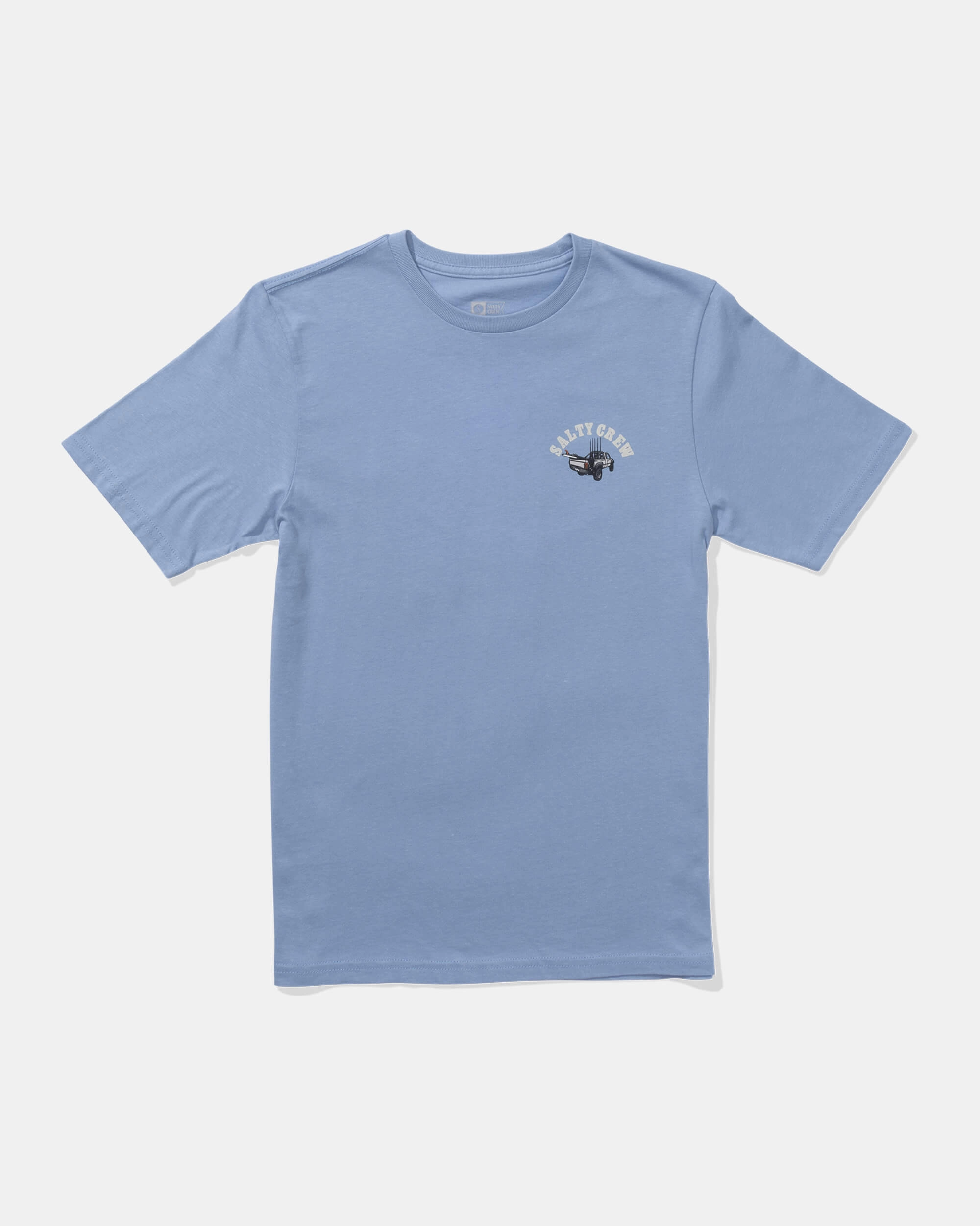 ConvertibleSleeves DoubleStitched Hemming Lifted  Ss Tee Kids - Marine Blue