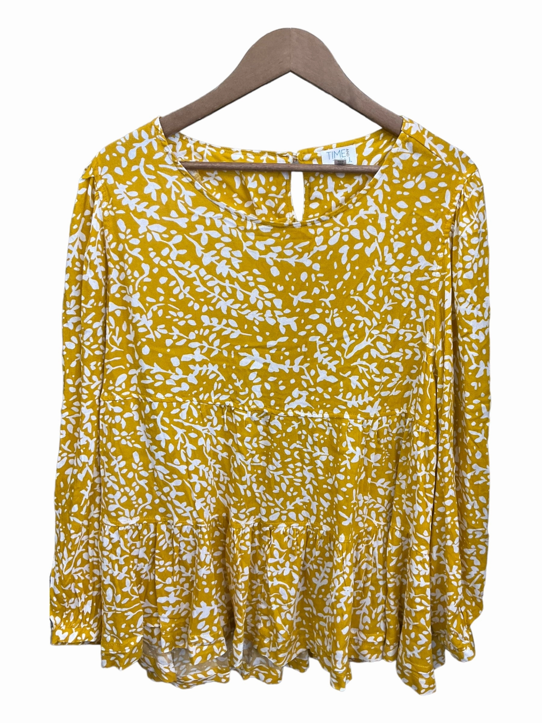 Easy Layering Tunic Long Sleeve By Time And Tru  Size: Xxl