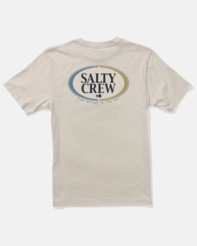Half N Half  S/S Tee Kids - Bone Soft Brushed Finish ContrastTipping