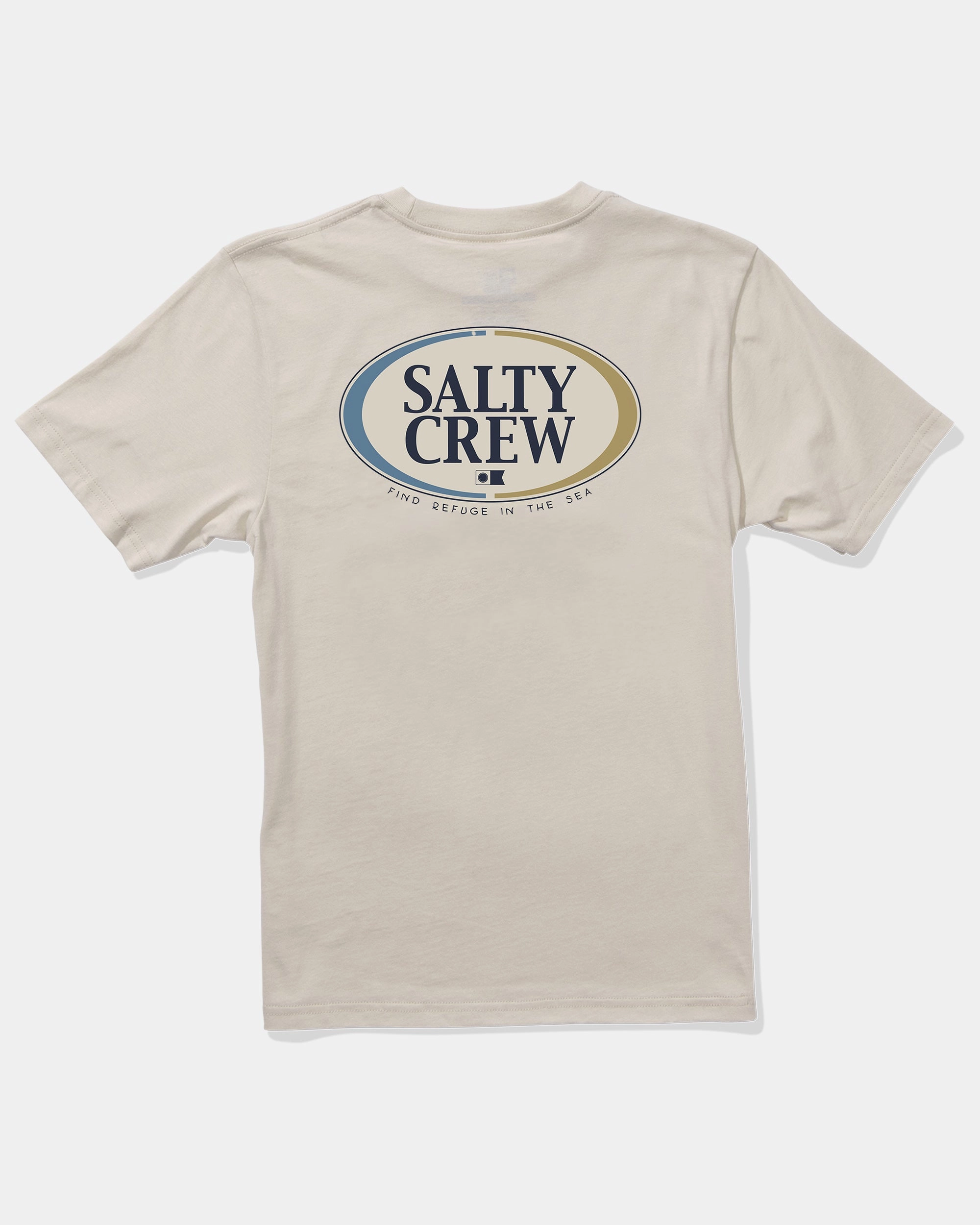 Luxurious Feel Half N Half  S/S Tee Kids - Bone