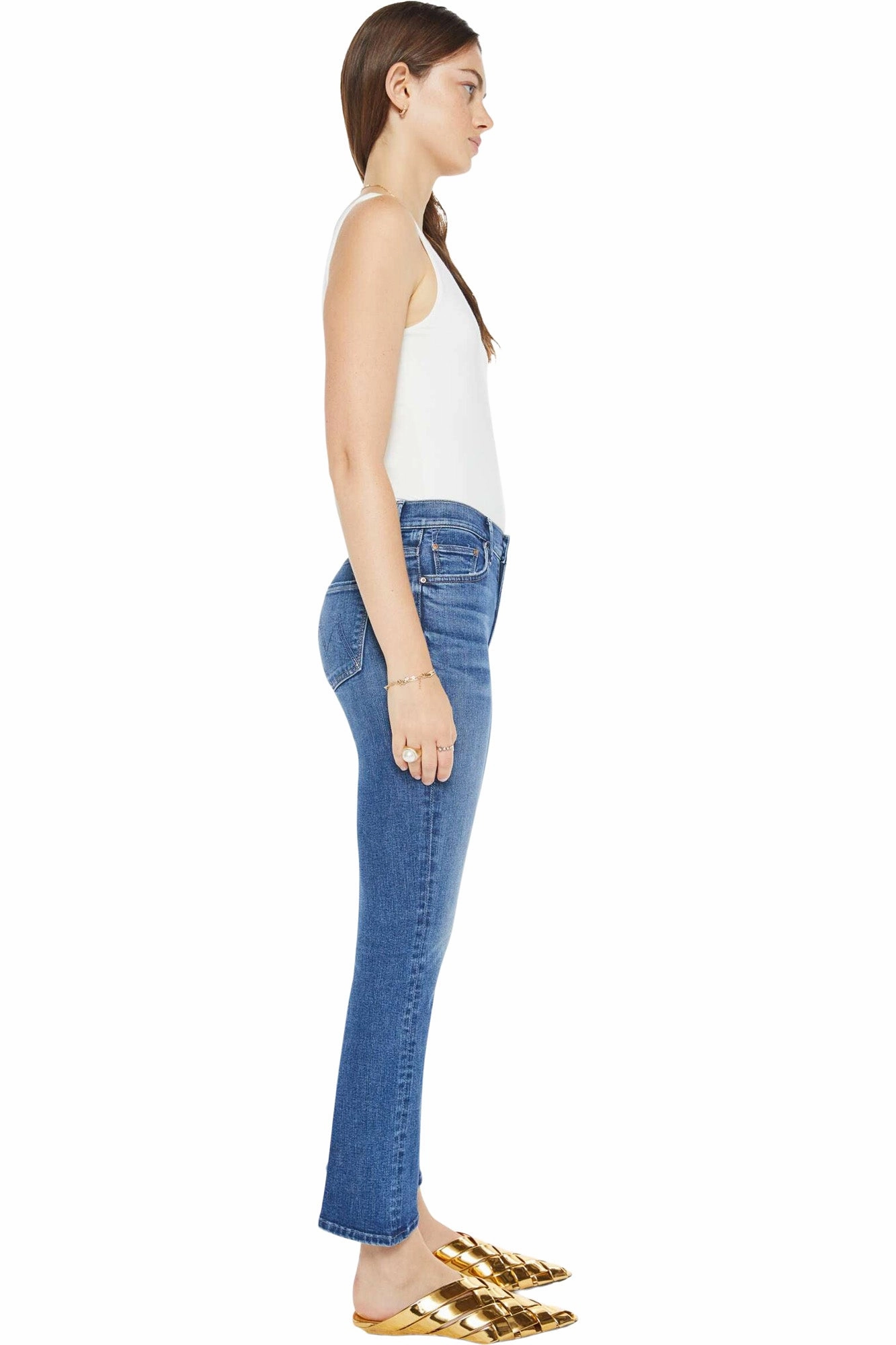 Wear It All Neutral Base MOTHER Denim Insider Flood in Over The Top