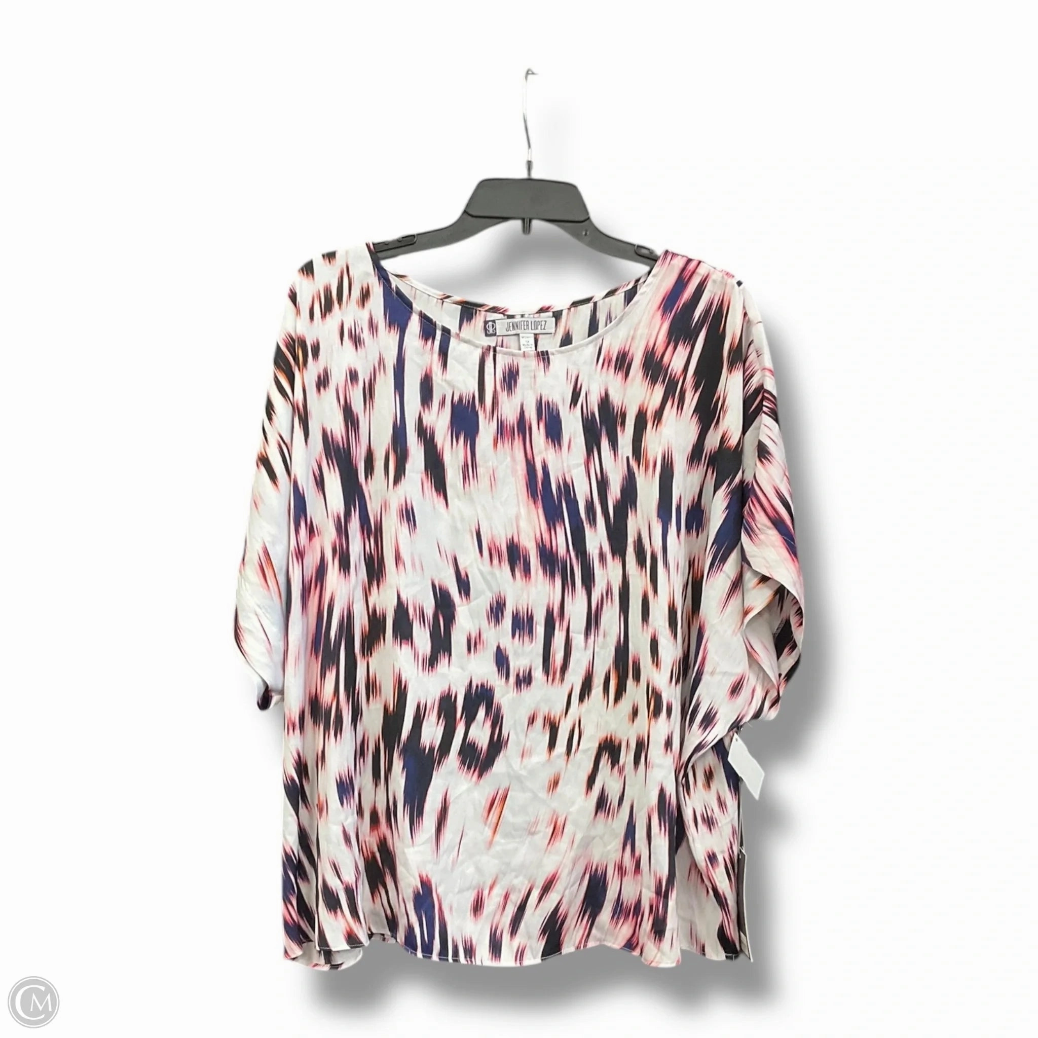 Top Short Sleeve By Jennifer Lopez In Multi-colored, Size: 1x Stylish Fashion Classic Glow