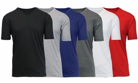Soft and breathable (6-Pack) Short Sleeve V-Neck Modern Fit Classic Tees (S-3XL)