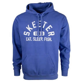 Ventilated Panels Skeeter Flo Blue Comfort Colors Hoodie