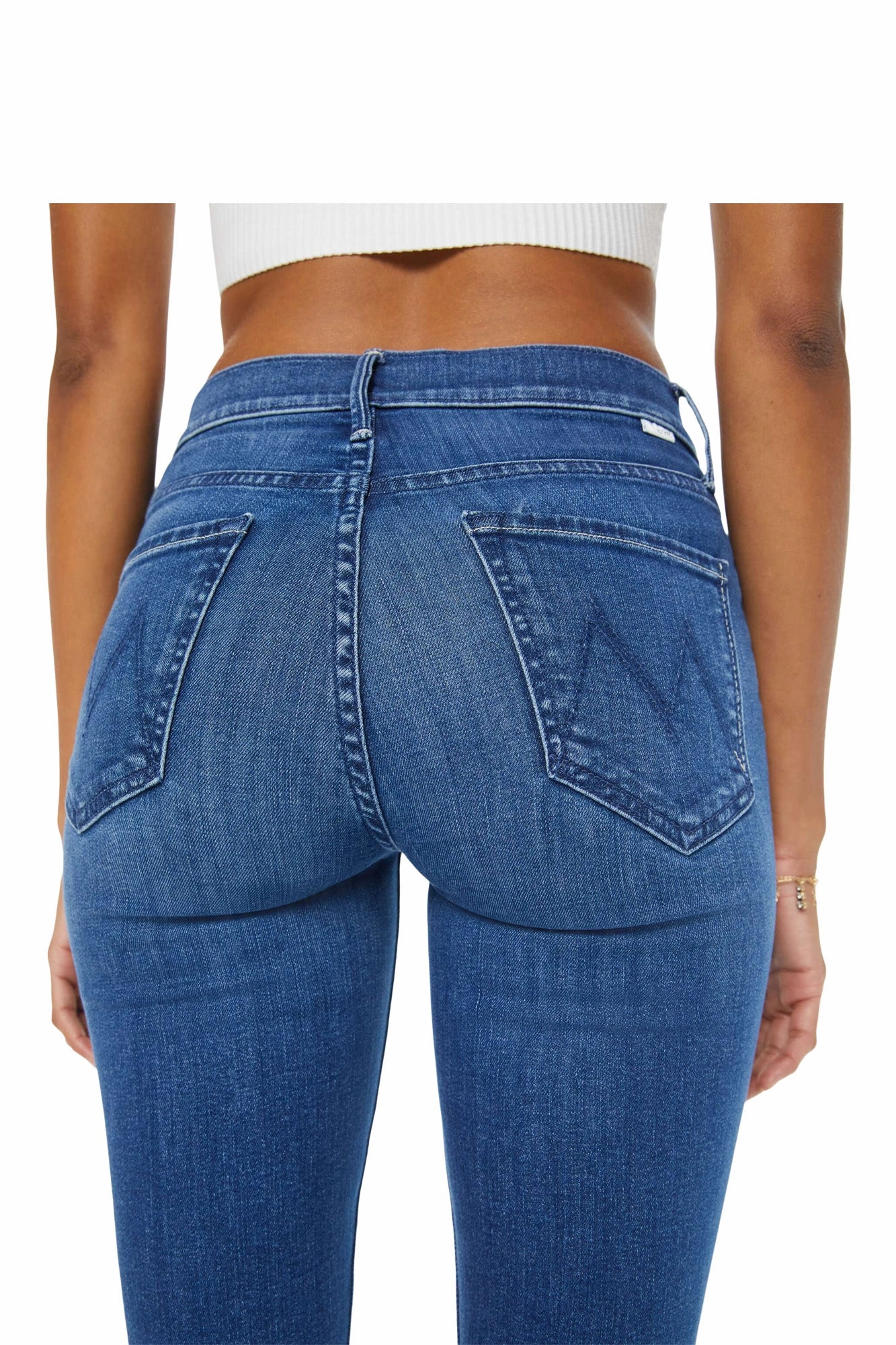 MOTHER Denim Mid Rise Dazzler Ankle Fray in Nothing Between Us Daily Driven Fashion Must-Have