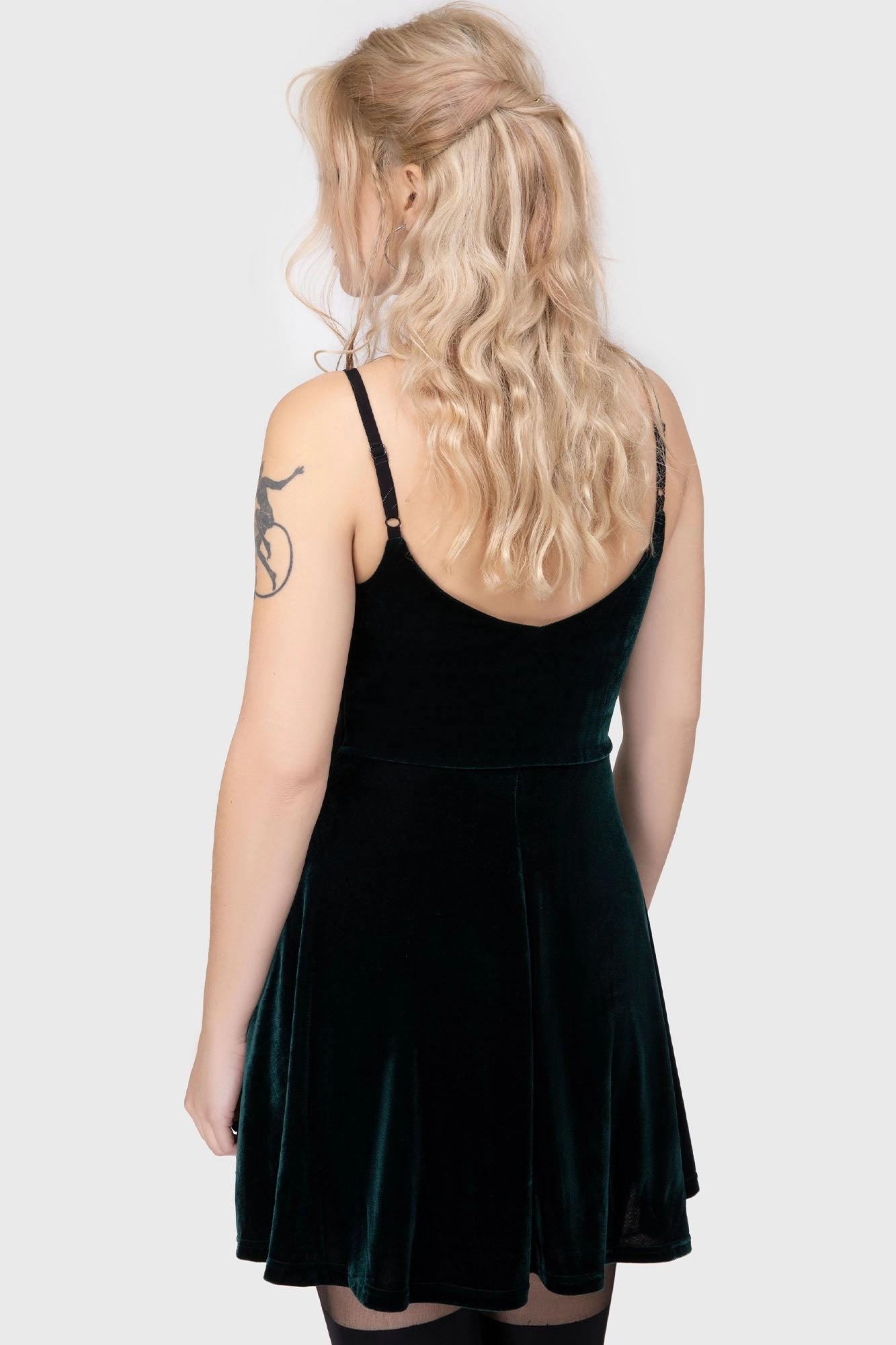 Magica Skater Dress [EMERALD] Tailored Waistband Comfy Look
