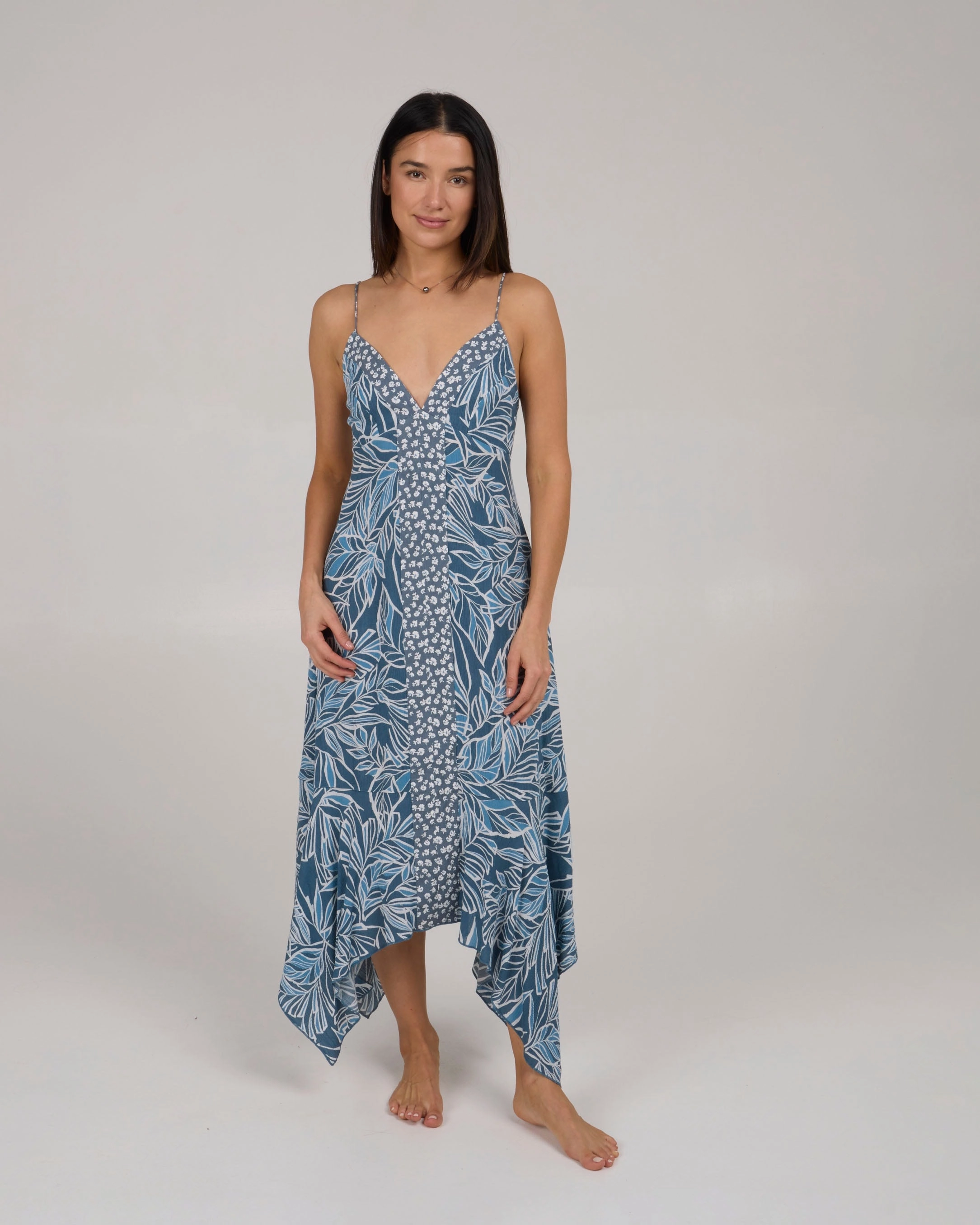 Mainland Midi Dress - Fin Blue Versatile Layer Wear