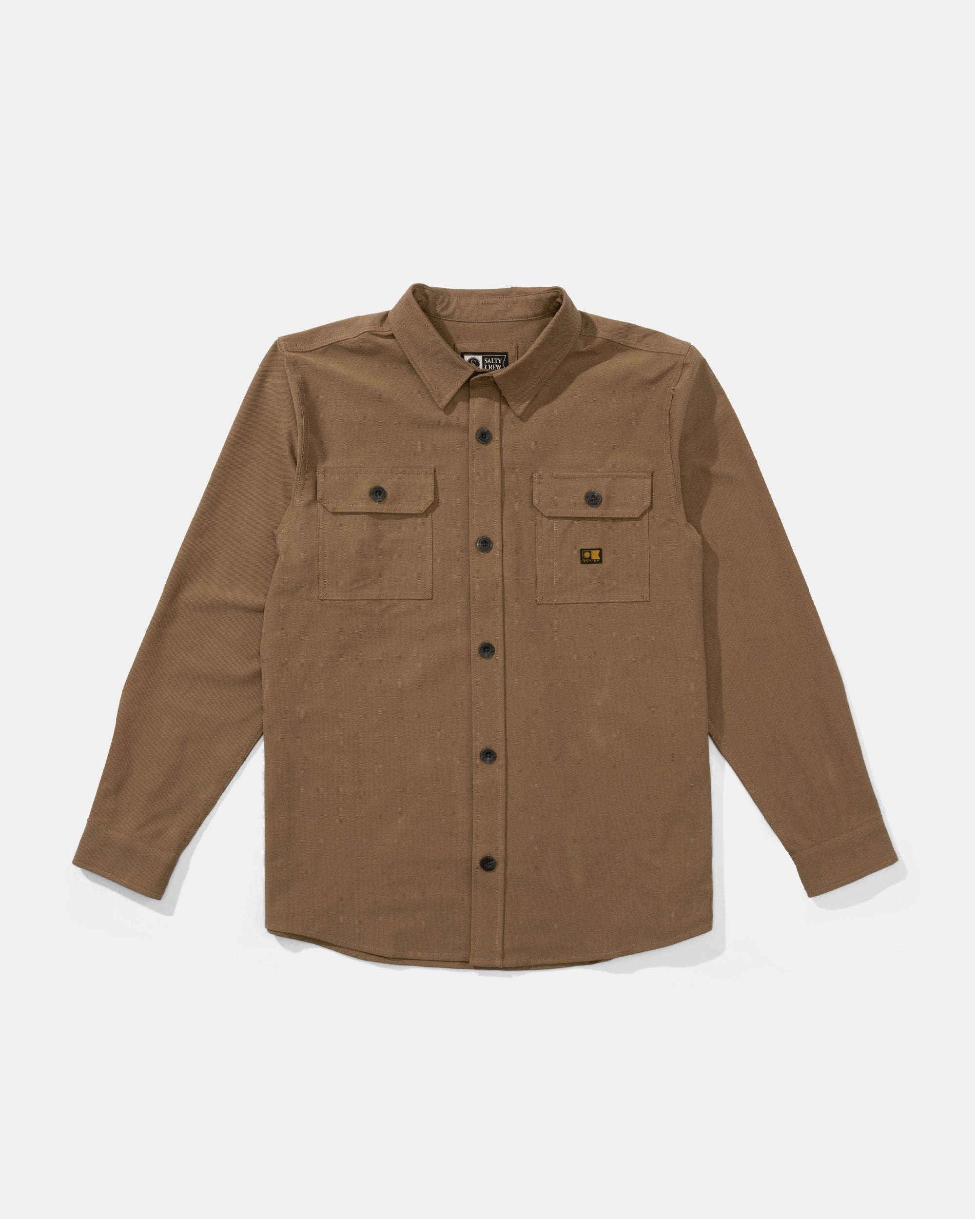 Fashion Forward Design Trendy Fit Mariners Overshirt - Dark Brown