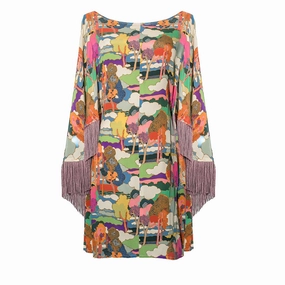 MASON by MASON'S DAUGHTER Kathleen Dress, Printed Crepe de Chin Timeless Piece