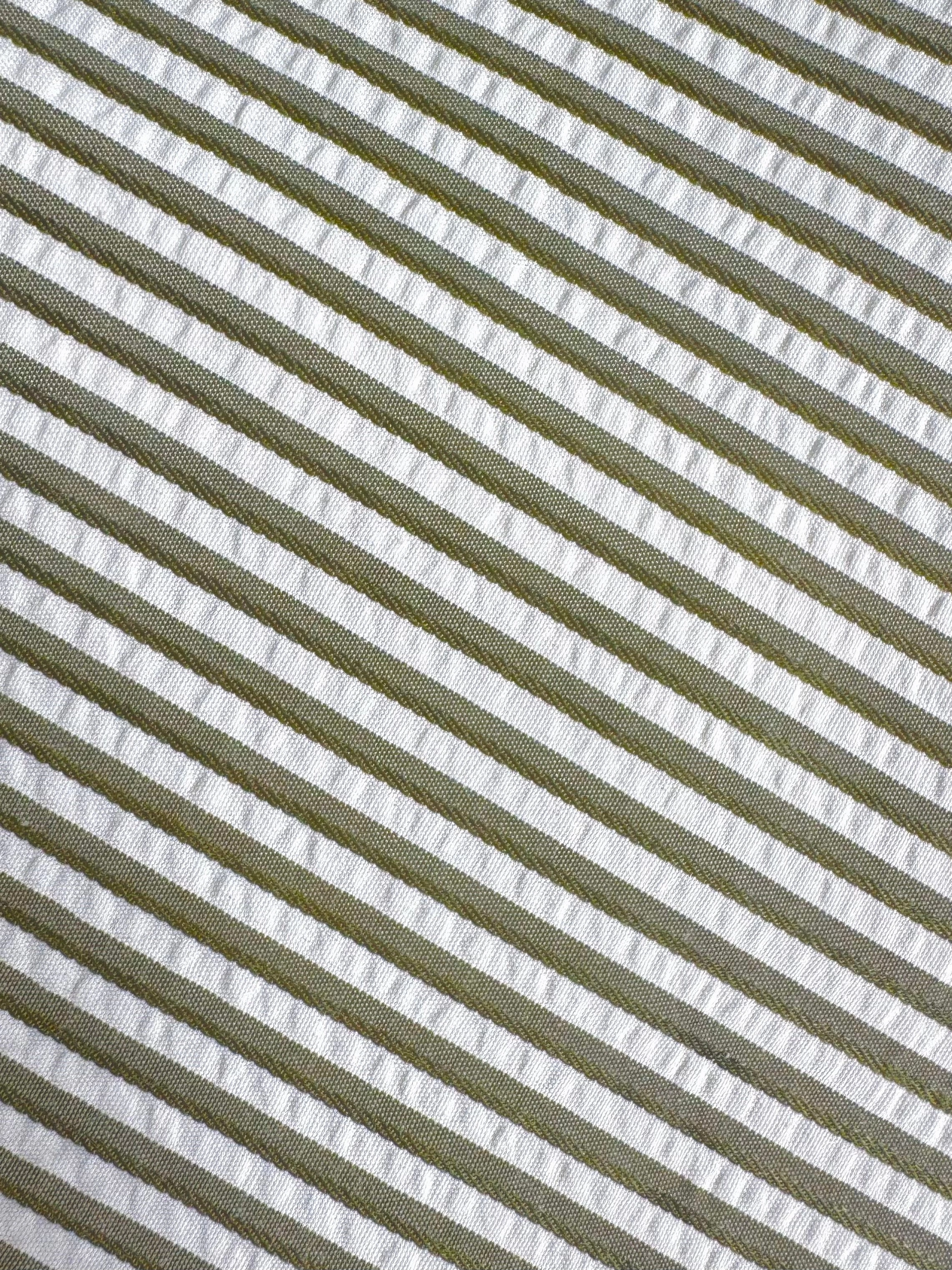 MASON'S DAUGHTER | Meredith Mini Tunic, Seersucker Olive & Ivory Office Cool