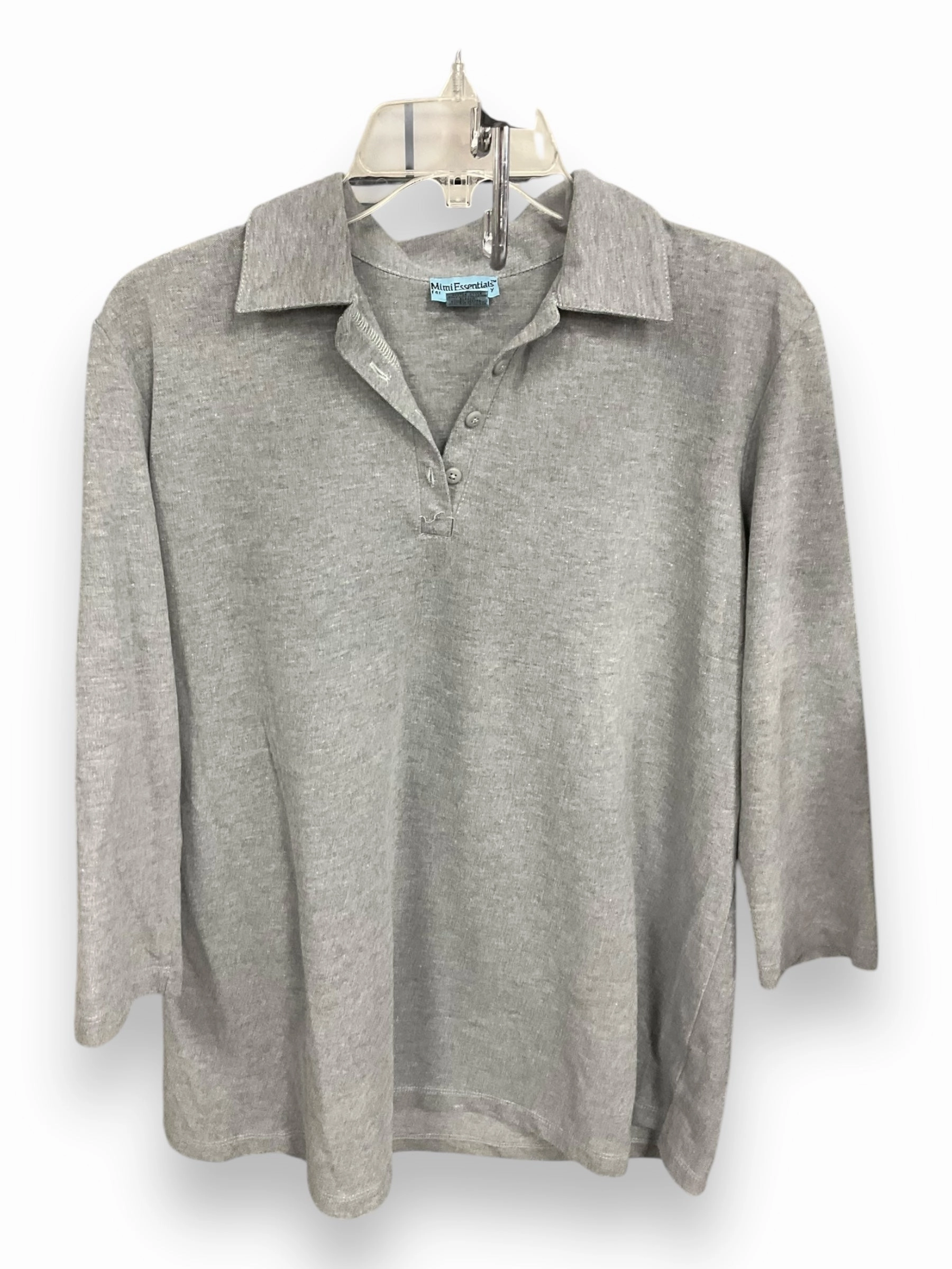 QuickDrying Fiber Mat Top Long Sleeve By Mimi Maternity, Size: M