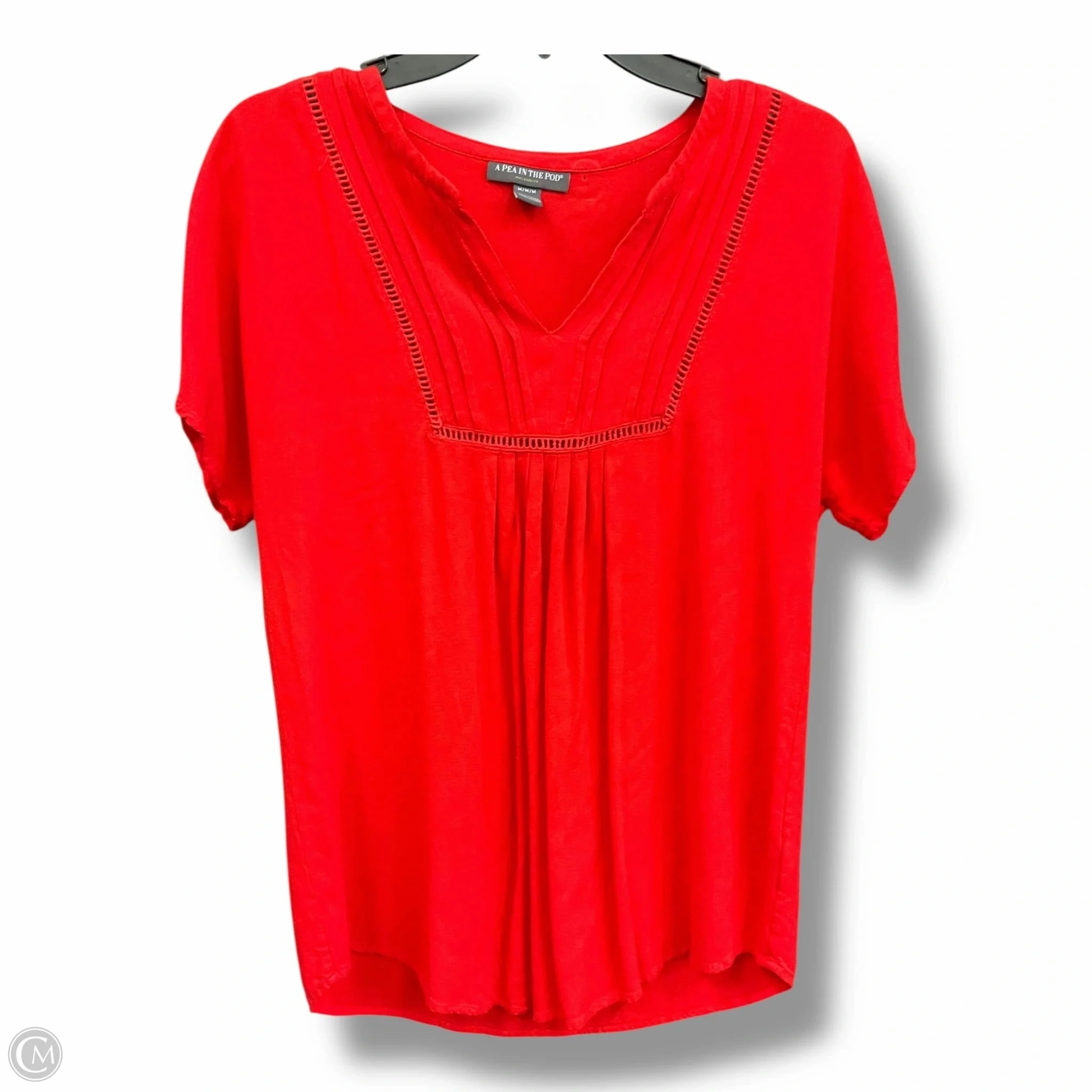 Maternity Top Short Sleeve By A Pea In The Pod, Size: M Fast Fit