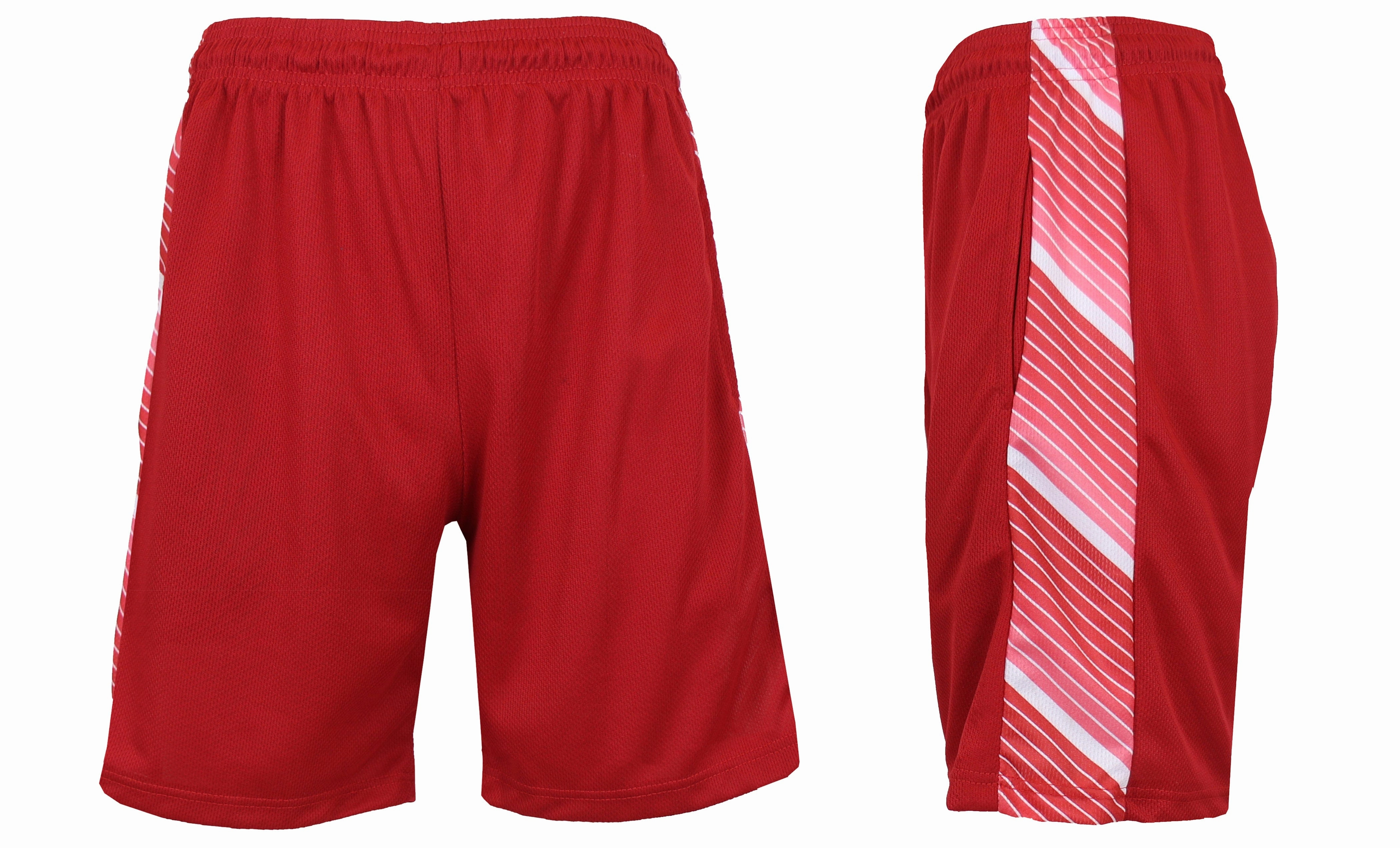 Slim Profile Mood Casual Men's Active Mesh Shorts With Side Trim Design