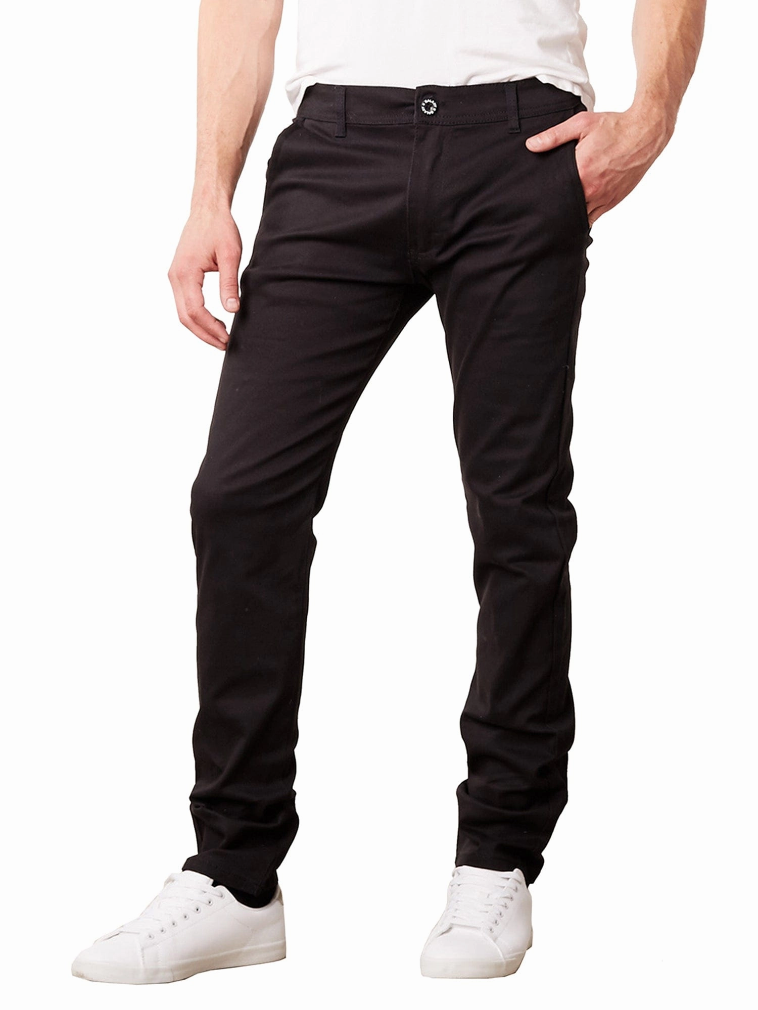 Unrestricted Movement Tailored Wear Men's Slim Fit Cotton Stretch Chino Pants