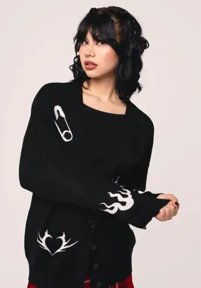 Mercy | CARDIGAN Ribbed Hem Finish