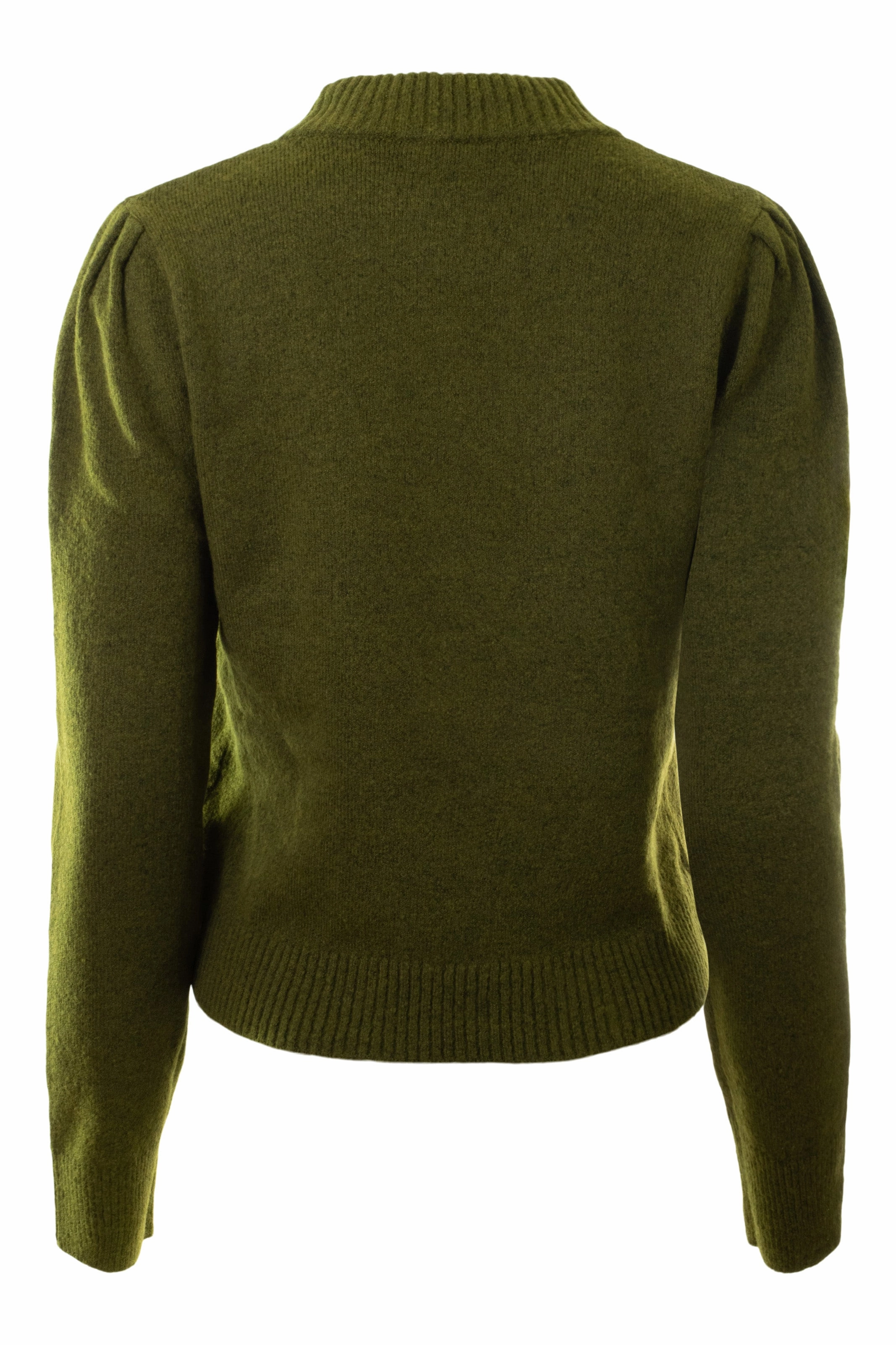 Effortless Comfort Fit Breathable Waistband Michael Stars Genova Puff Sleeve Pullover in Topiary