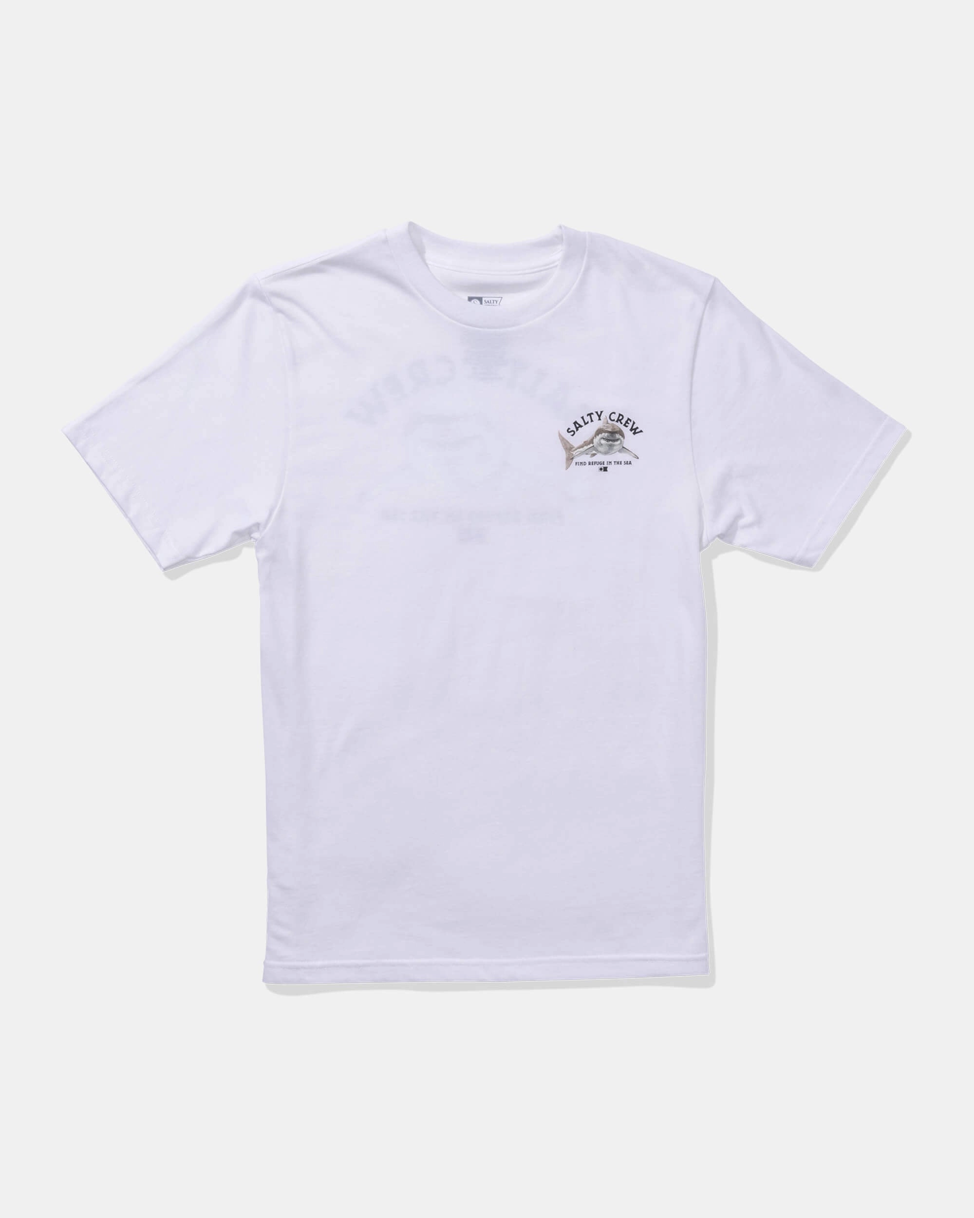 FrenchTerryTexture Lurking  Ss Tee Kids - White