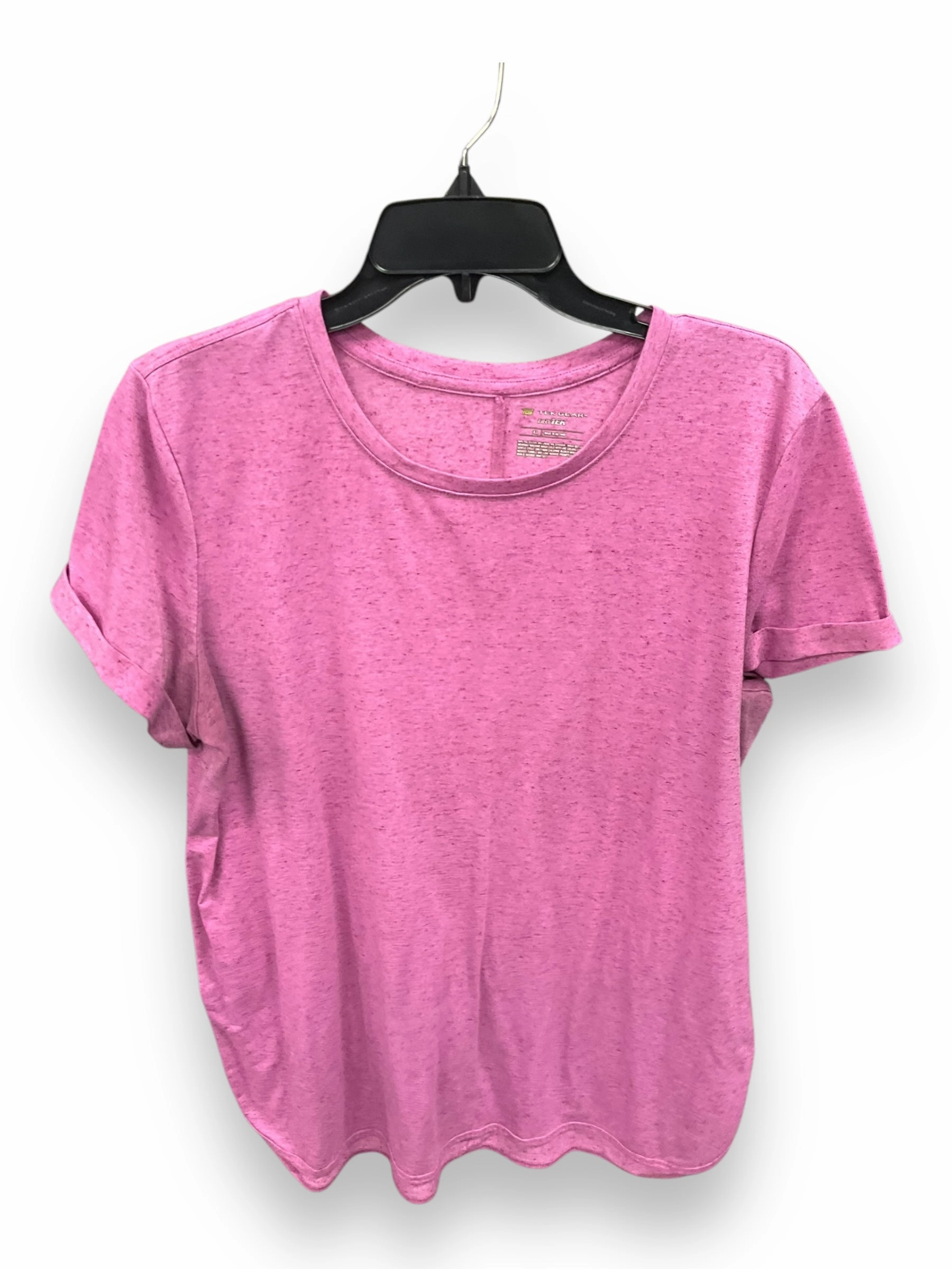 NoSlipTrims Athletic Top Short Sleeve By Tek Gear In Pink, Size: Xl