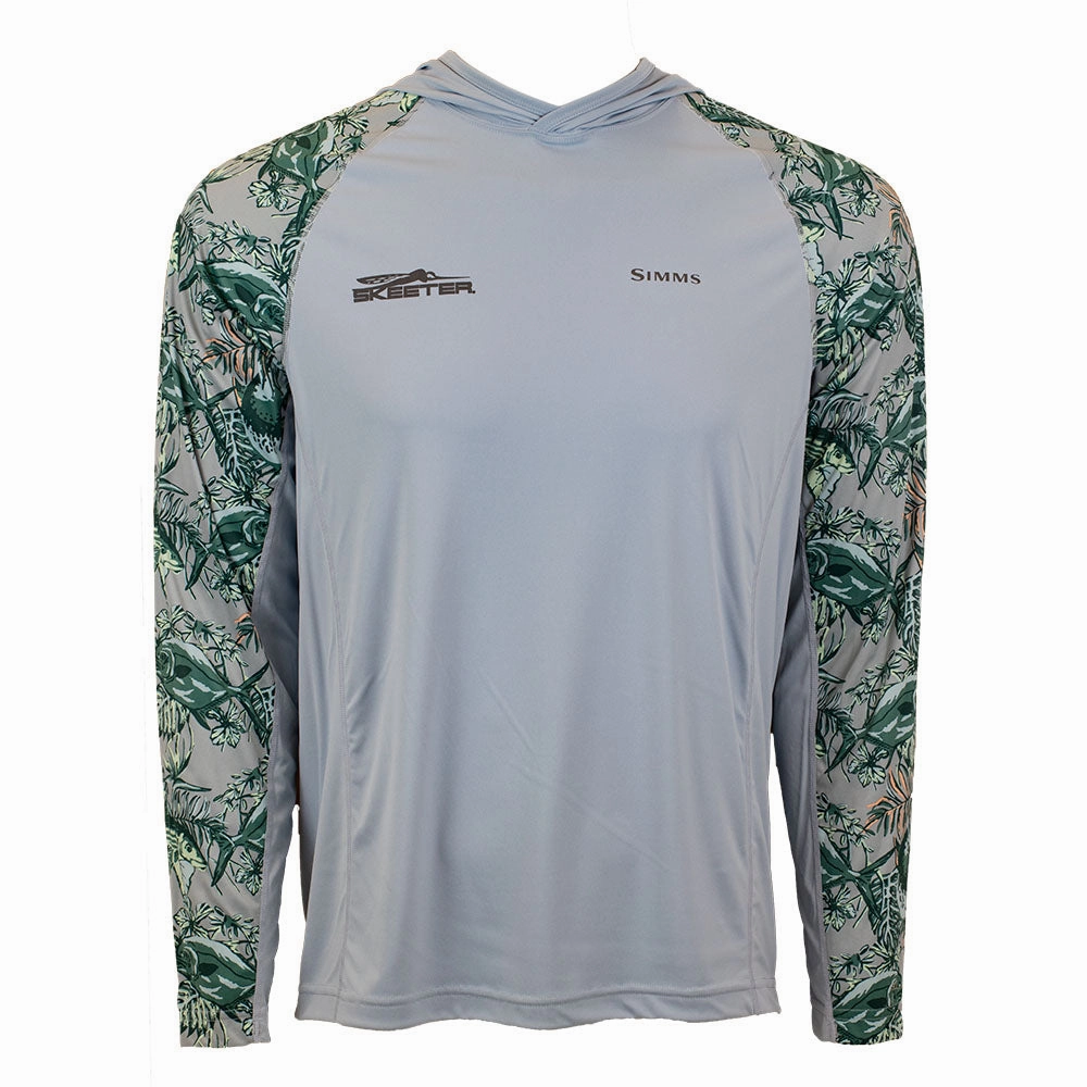 Classic Pullover Design Skeeter Simms SolarFlex Hoody - Slamdown Steel