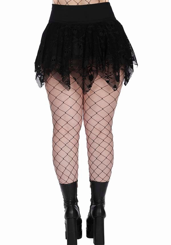 High Density Weave Anti Pilling Fabric Miss Misery [Black] | SKIRT