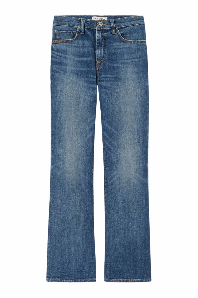 Nili Lotan Boot Cut Jean in Classic Wash Wardrobe Choice