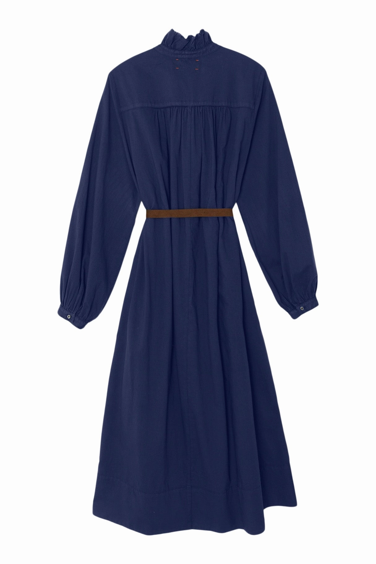 Xirena Caspy Dress in Navy Crisp Detail Sweetheart Cut