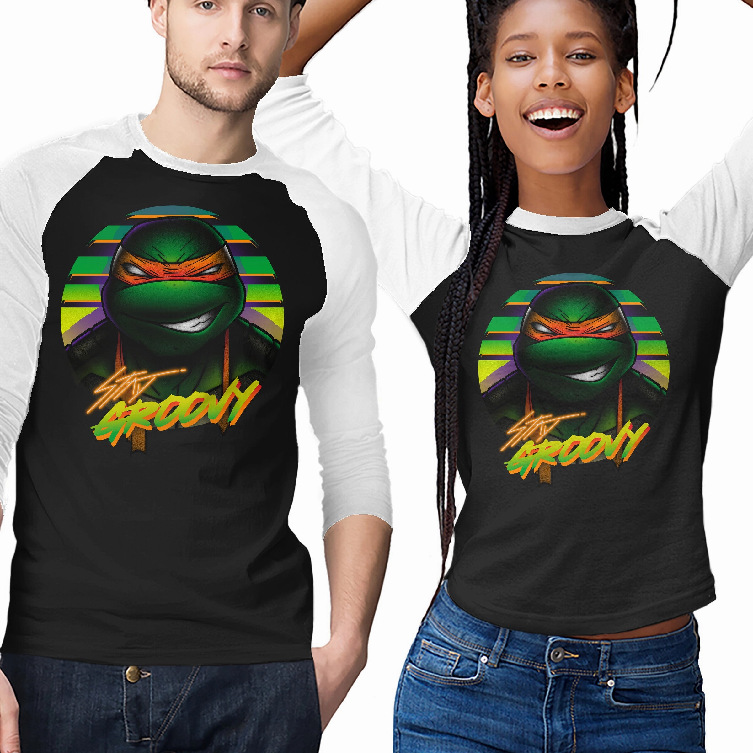 Tear Resistant Knit Edgy Stay Groovy Turtle