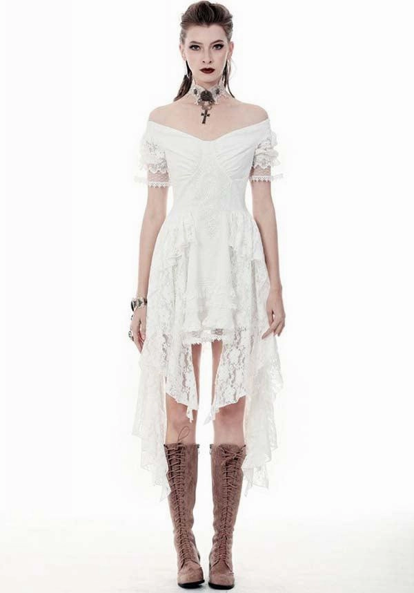 Boho Tone Arabella Steampunk [White] | DRESS