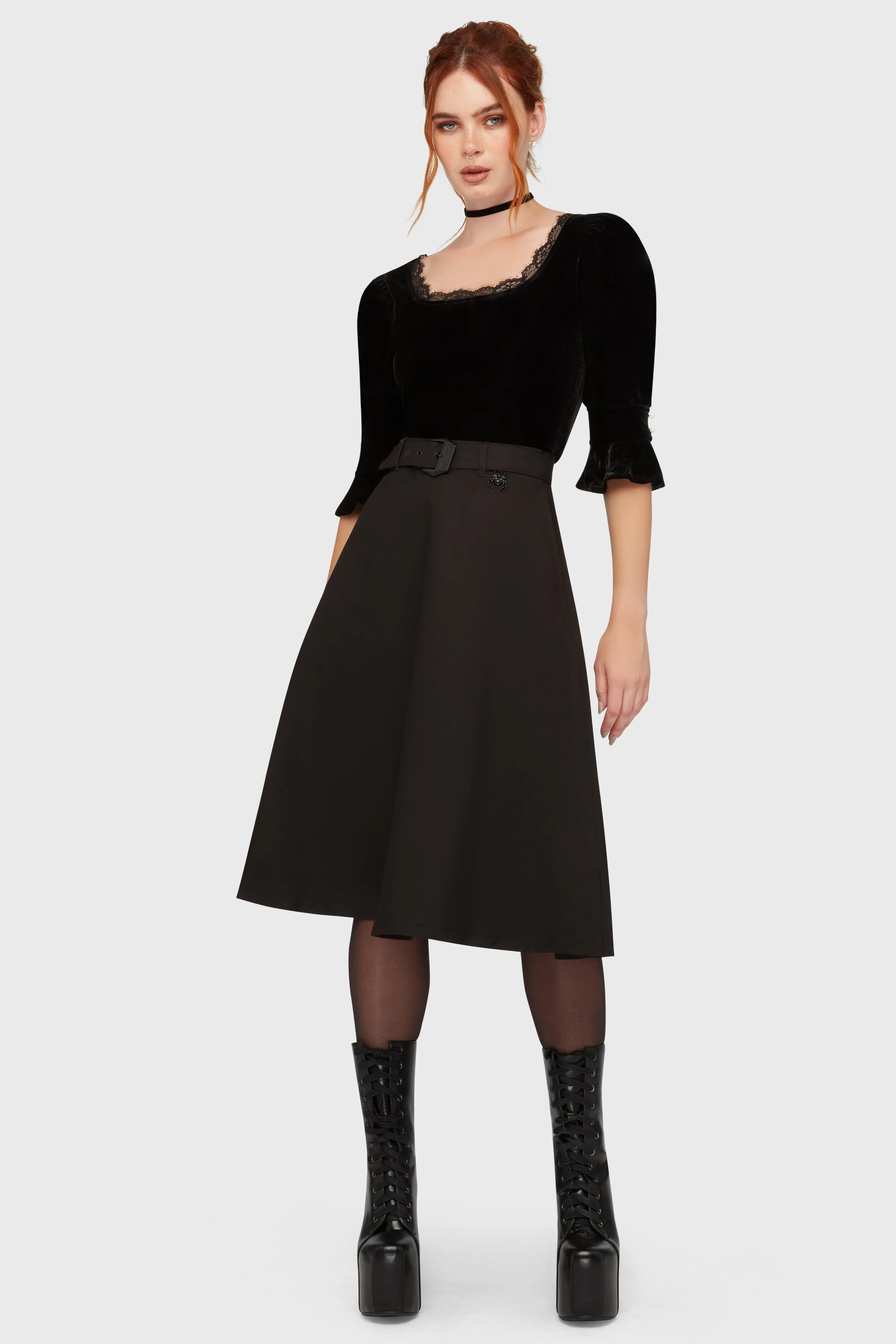 Overlock Edging ReinforcedHems Voodoo Honey Skirt